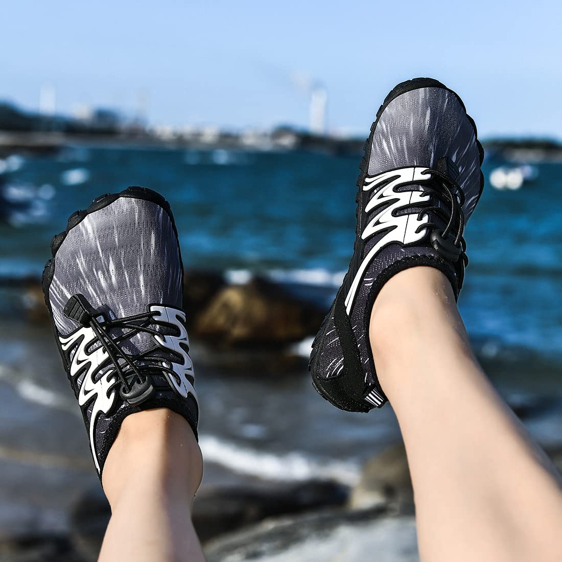 Todaysunny Kids Water Shoes for Boys & Girls - Toddler Swim Shoes for Beach, Pool & Outdoor Water Activities