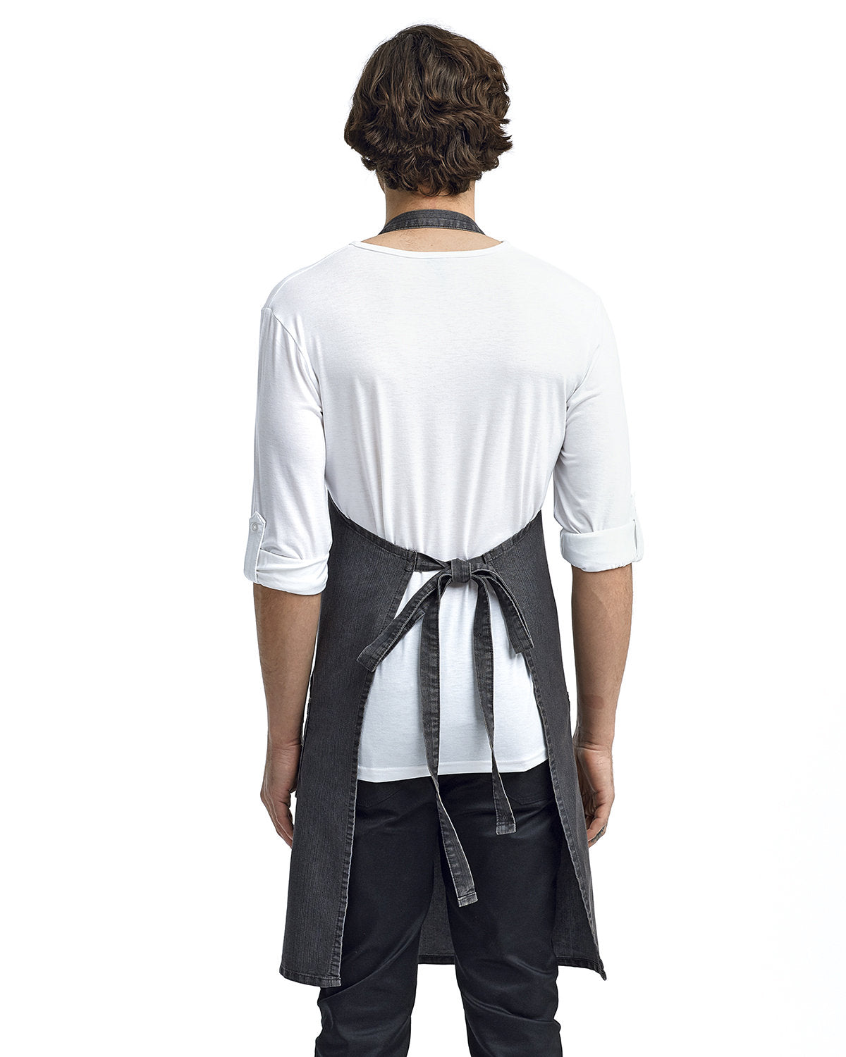Reprime RP126 Unisex Denim Bib Apron - Artisan Collection, Durable Stitch Design for Cooking, BBQ, Gardening & DIY Projects