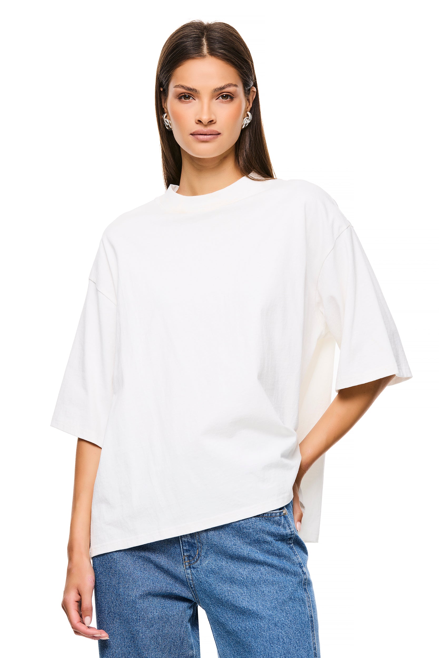 Premium Cotton Alex White T-Shirt for Men - Soft & Comfortable Casual Wear for Everyday Outfits & Layering