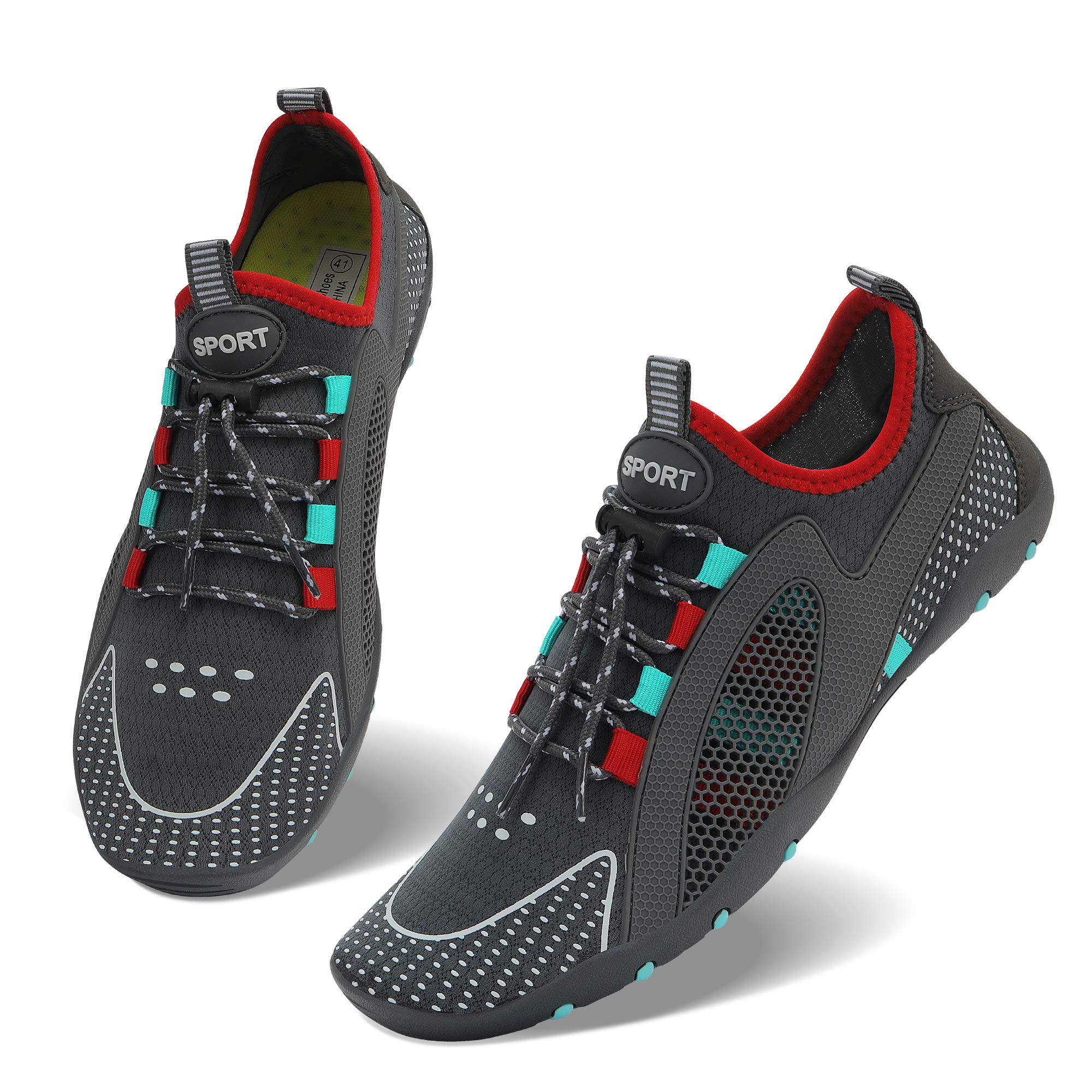 Men's & Women's Quick-Dry Water Shoes for Swimming, Surfing, Beach & Pool - Slip-On Aqua Shoes for Water Sports, Walking & Water Parks | Ideal for Beach Vacations, Pool Parties & Outdoor Water Activities