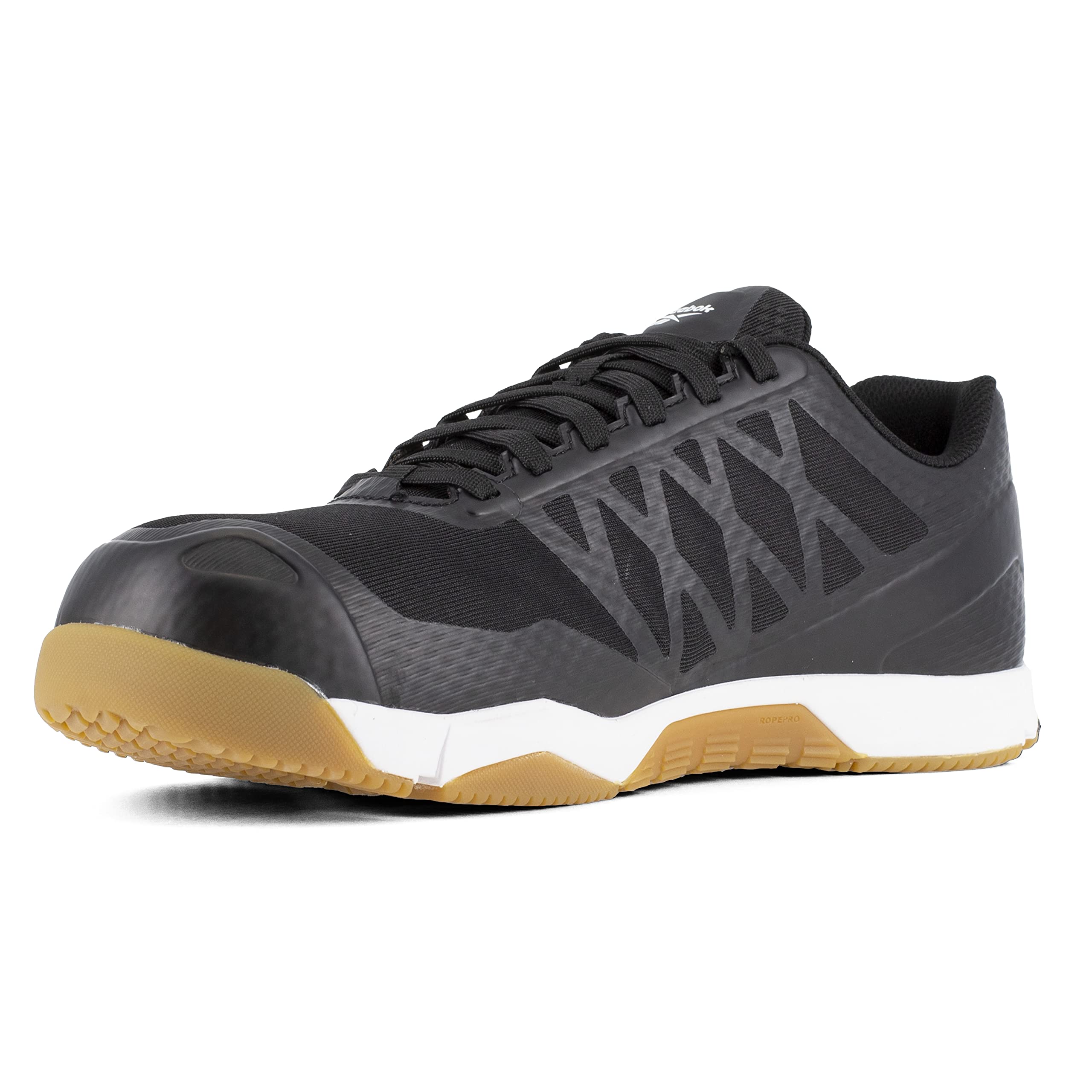 Reebok Men's Rb4450 Speed Tr Safety Toe Athletic Work Shoes - Black Steel Toe Sneakers for Construction, Warehouse & Industrial Work (Non-Slip, Lightweight)