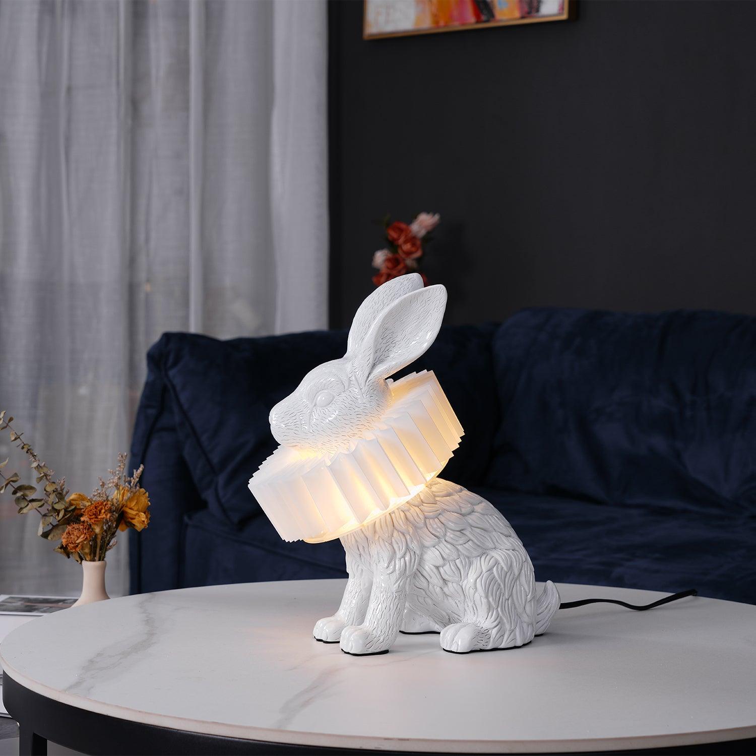 Rabbit X Table Lamp - Modern LED Night Light for Bedroom, Nursery, Kids Room - Soft Glow & Energy Efficient Lighting for Home Decor