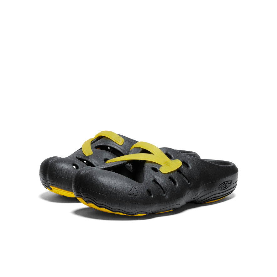 Unisex Yogeez Clogs - Black & KEEN Yellow | Comfortable Slip-On Shoes for Men & Women | Perfect for Gardening, Beach, and Casual Wear