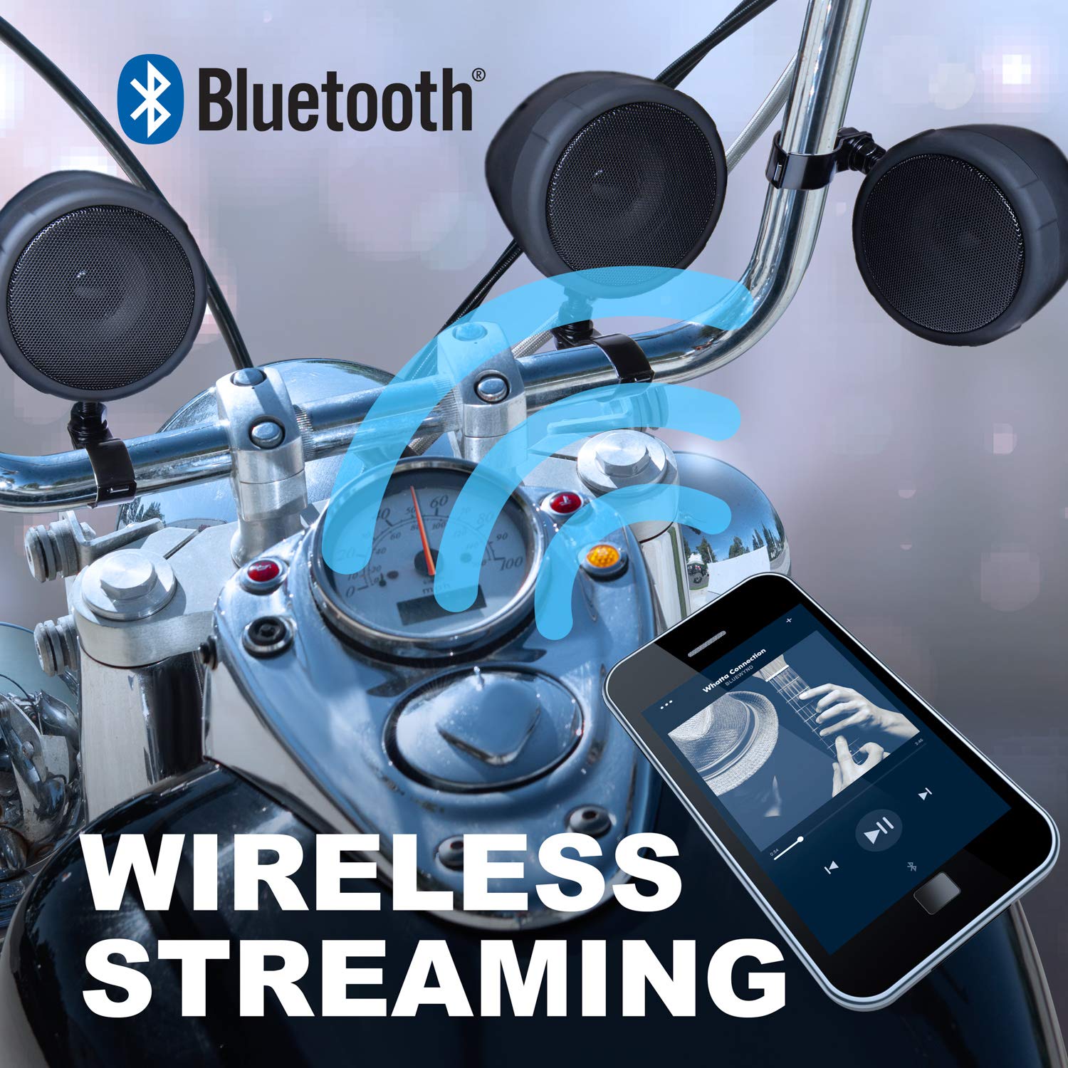 BOSS Audio Systems MCBK470B Motorcycle Bluetooth Speaker System - Waterproof 3