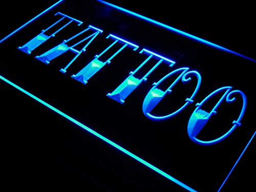 ADVPRO i550-b LED Neon Sign for Tattoo Shop, Bar, Pub, Art Studio & Piercing Parlor - Customizable Wall Decor Lighting for Business & Home Use