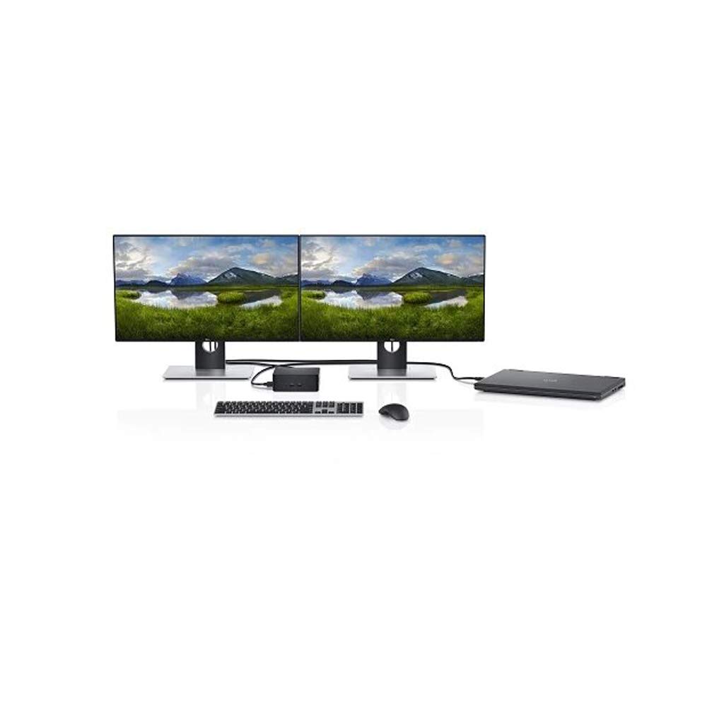 Dell Precision Dual USB-C Thunderbolt Dock TB18DC Docking Station with 240W Power Adapter - Universal Laptop Dock for MacBook Pro, Dell XPS, HP, Lenovo - Perfect for Home Office, Gaming & Workstation Setup