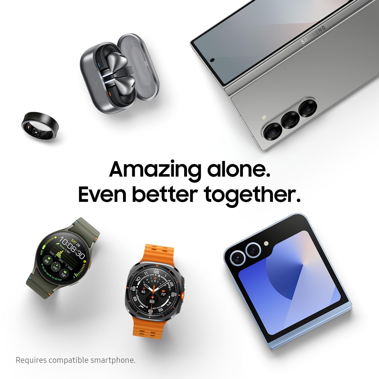 SAMSUNG Galaxy Ring AI Smart Ring with Sizing Kit - Fitness & Sleep Tracker, 7-Day Battery, Titanium Gold (Size 15) - US Version with 1-Year Warranty | Perfect for Health Monitoring, Workouts & Daily Activity Tracking