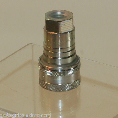 Faster Quick Connect NV12 12SAE FJ Hydraulic Coupler - High-Performance Hydraulic Quick Disconnect Couplings for Tractors, Excavators, and Heavy Equipment - Ideal for Farming, Construction, and Industrial Applications