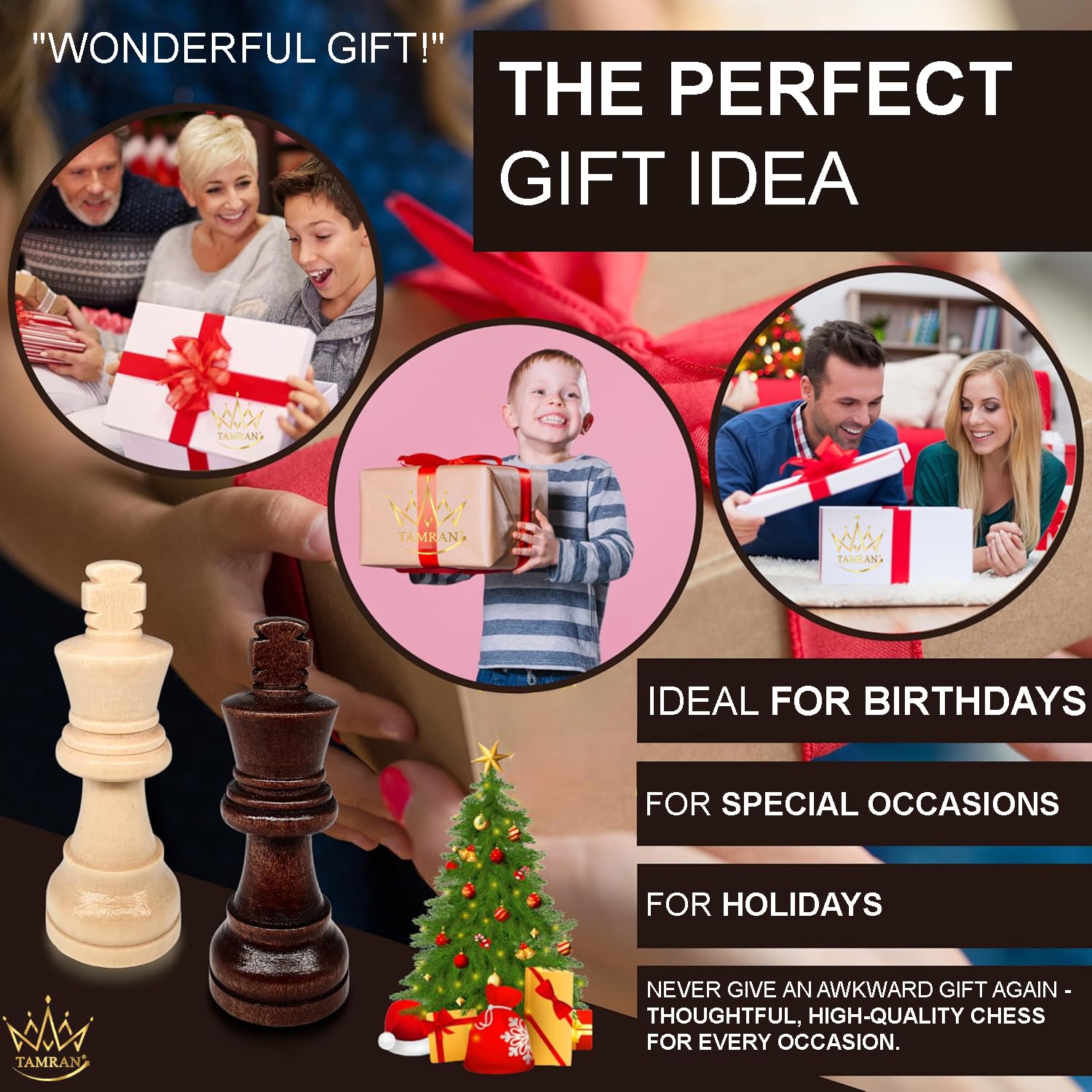 Premium Magnetic Wooden Chess Board Set - 15
