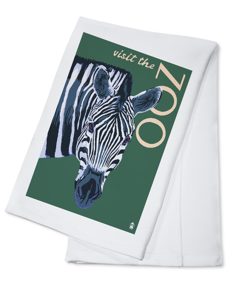 Zebra Print Cotton Tea Towel - Decorative Hand Towel for Kitchen & Home Decor | Soft Absorbent Dish Towel for Zoo Theme, Safari Party, Wildlife Nursery Decor
