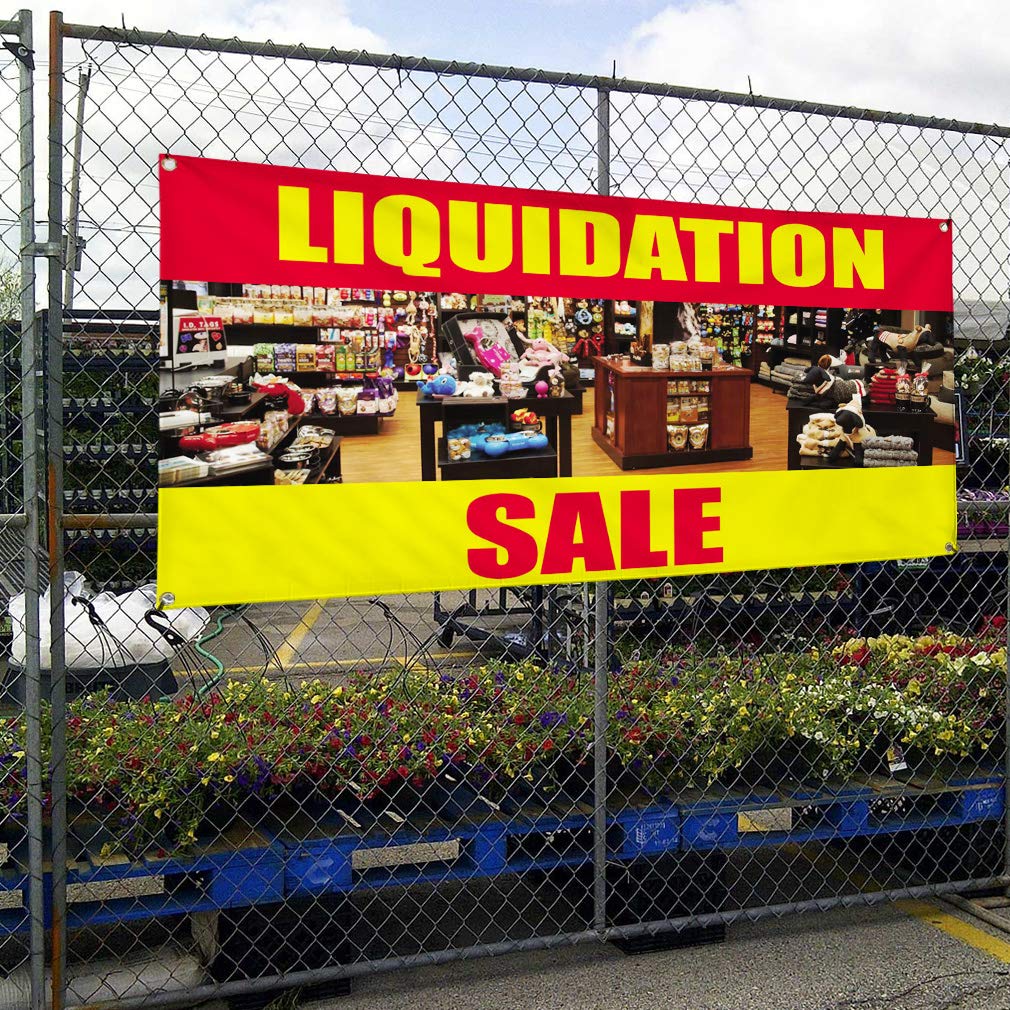 Vinyl Banner 60x144 Inches - Weatherproof Outdoor Advertising Sign with 10 Grommets for Business, Yard & Industrial Use | Multiple Sizes Available | Perfect for Events, Sales & Promotions