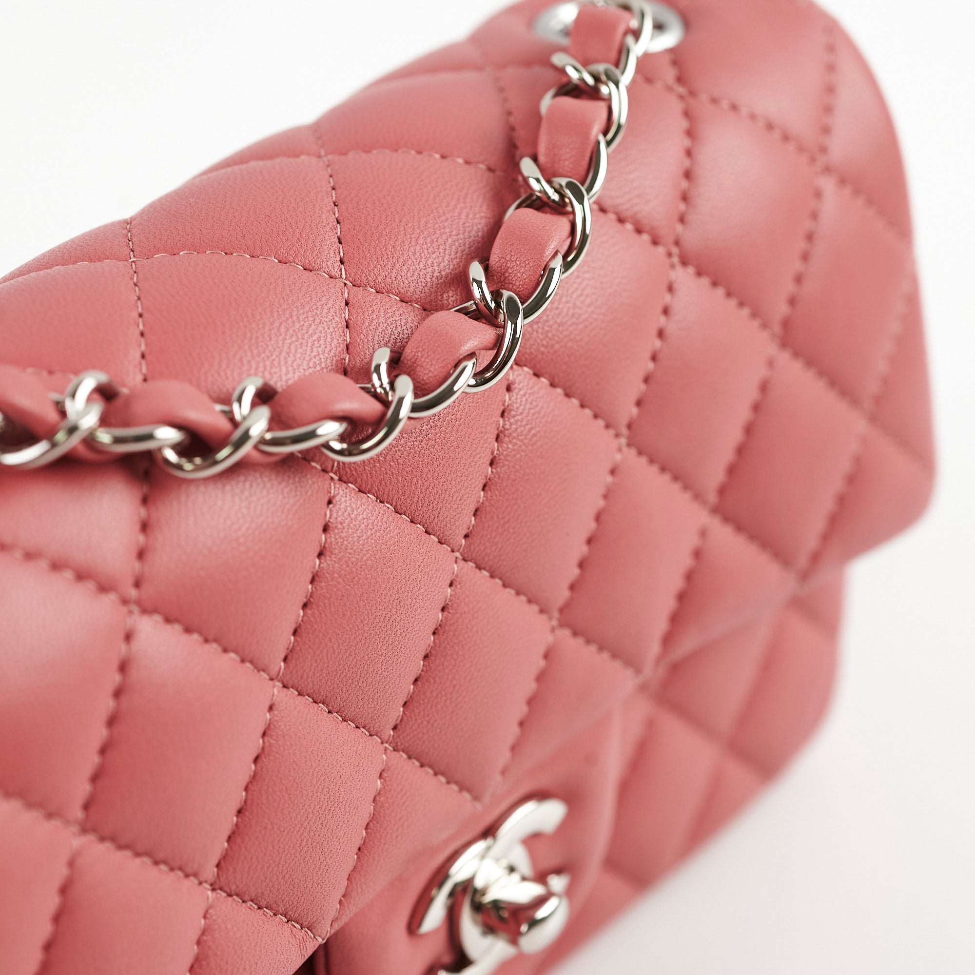 Chanel Mini Rectangular Flap Bag in Pink - Luxury Quilted Leather Crossbody Bag for Women | Perfect for Date Night, Parties & Special Occasions