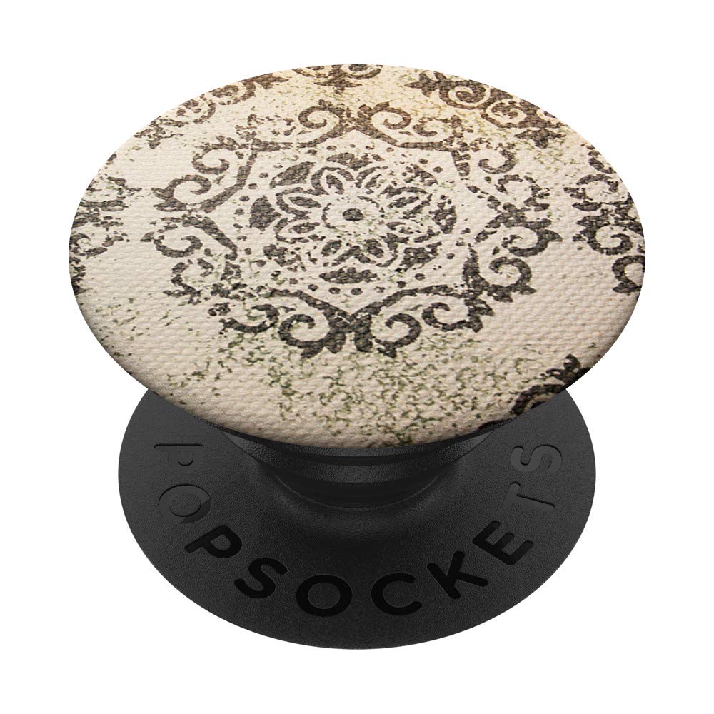 Vintage Indian Mandala Retro Exotic Art PopSockets PopGrip - Swappable Phone & Tablet Grip for Yoga, Meditation & Boho Decor - Unique Gift for Women & Men