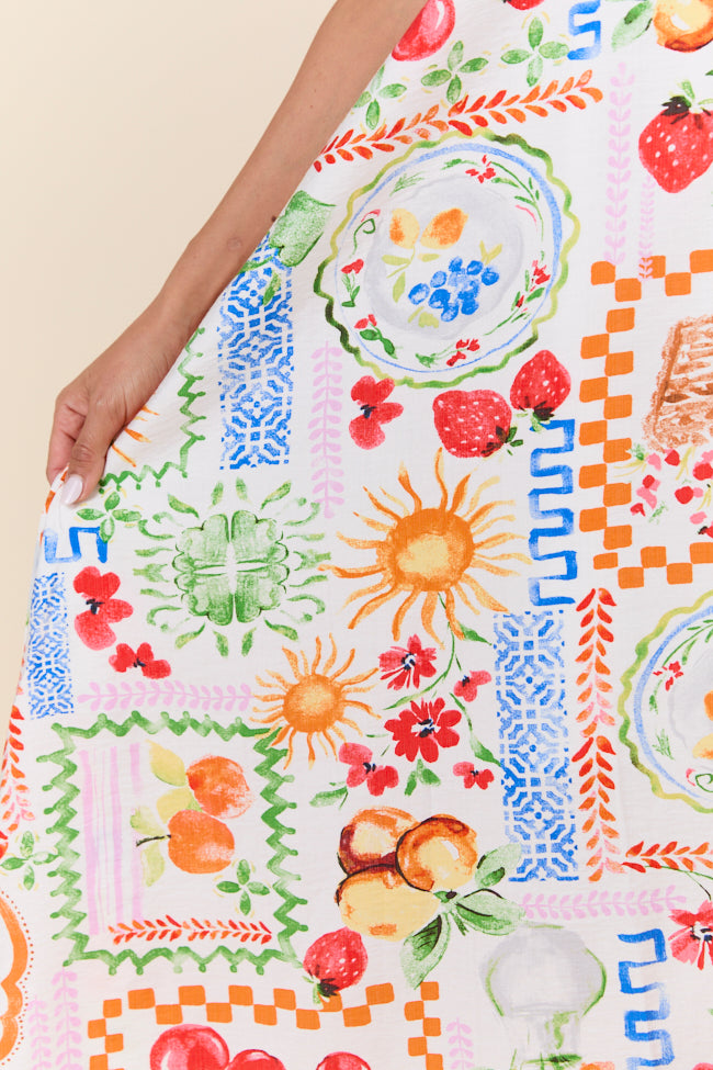 Sunkissed Zest Floral Print Summer Maxi Dress for Women - Beach Vacation, Garden Party & Casual Outfit