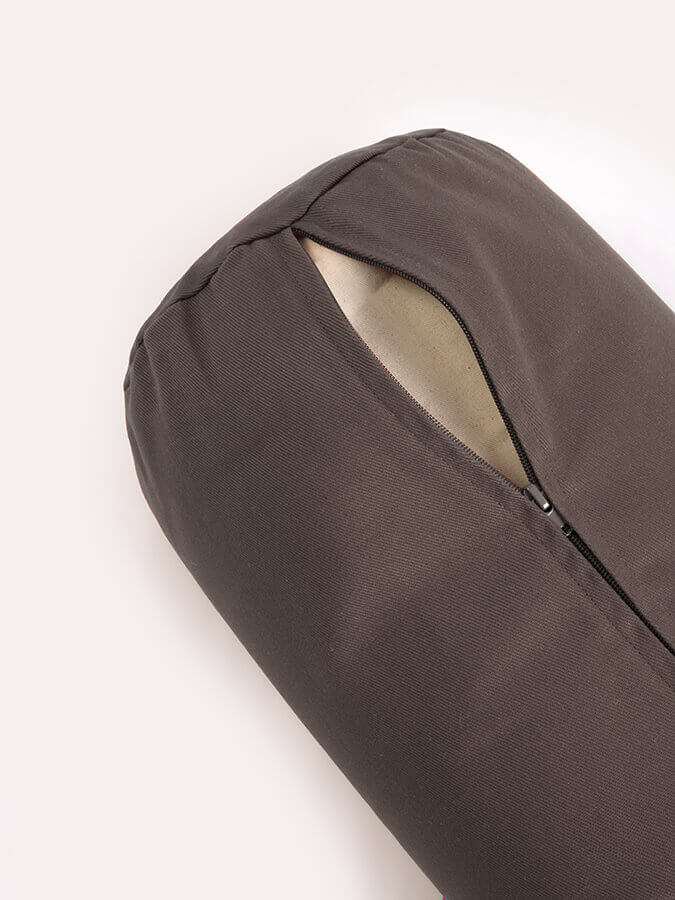 Organic Cotton Buckwheat Meditation Bolster Cushion for Yoga & Zen Relaxation - Perfect for Yoga Studios, Home Meditation & Stress Relief