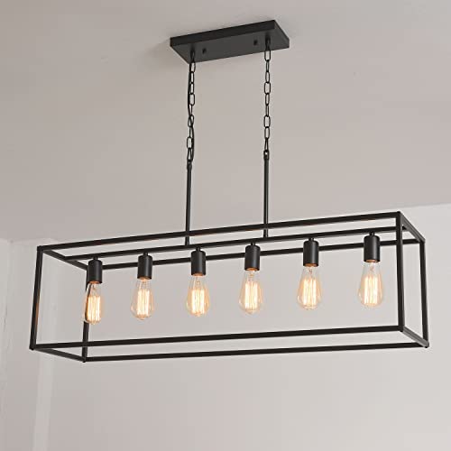 6-light black frame