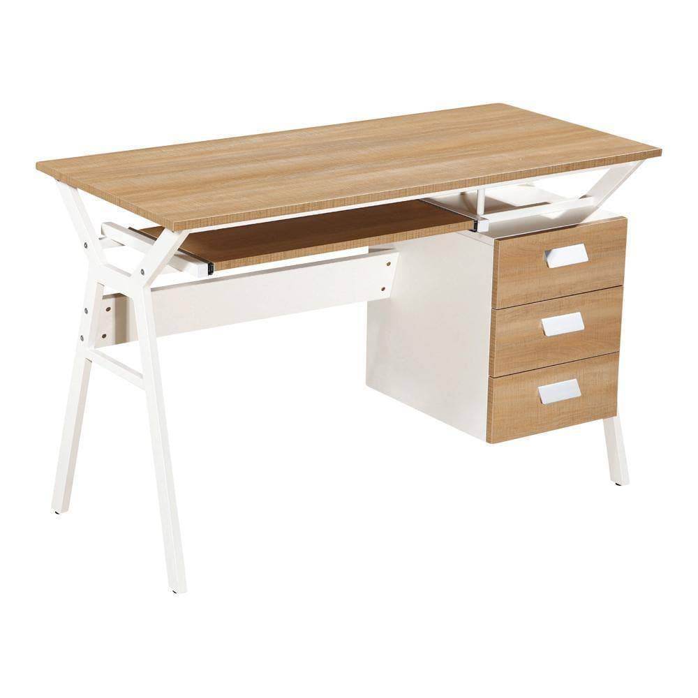 Javier Study Table 120cm - Modern Writing Desk for Home Office, Student Study, and Small Spaces - Perfect for Work, Reading, and Online Classes