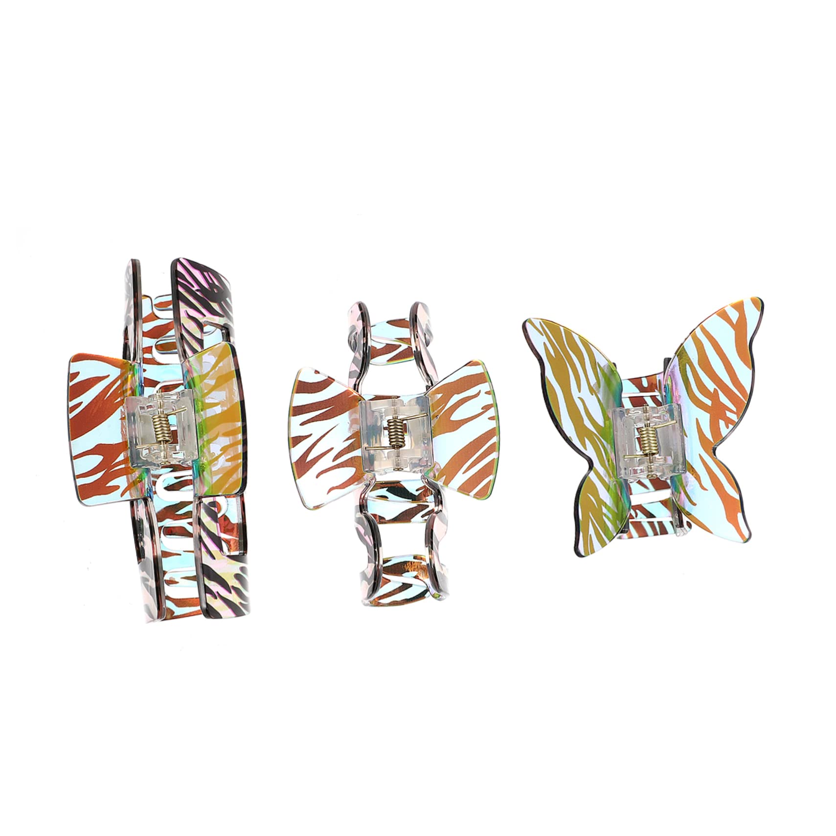 FRCOLOR 3-Pack Matte Banana Hair Clips for Women & Girls - Non-Slip Jaw Claw Hair Accessories for Ponytail, Bun & Updo Hairstyles - Perfect for School, Work & Everyday Use