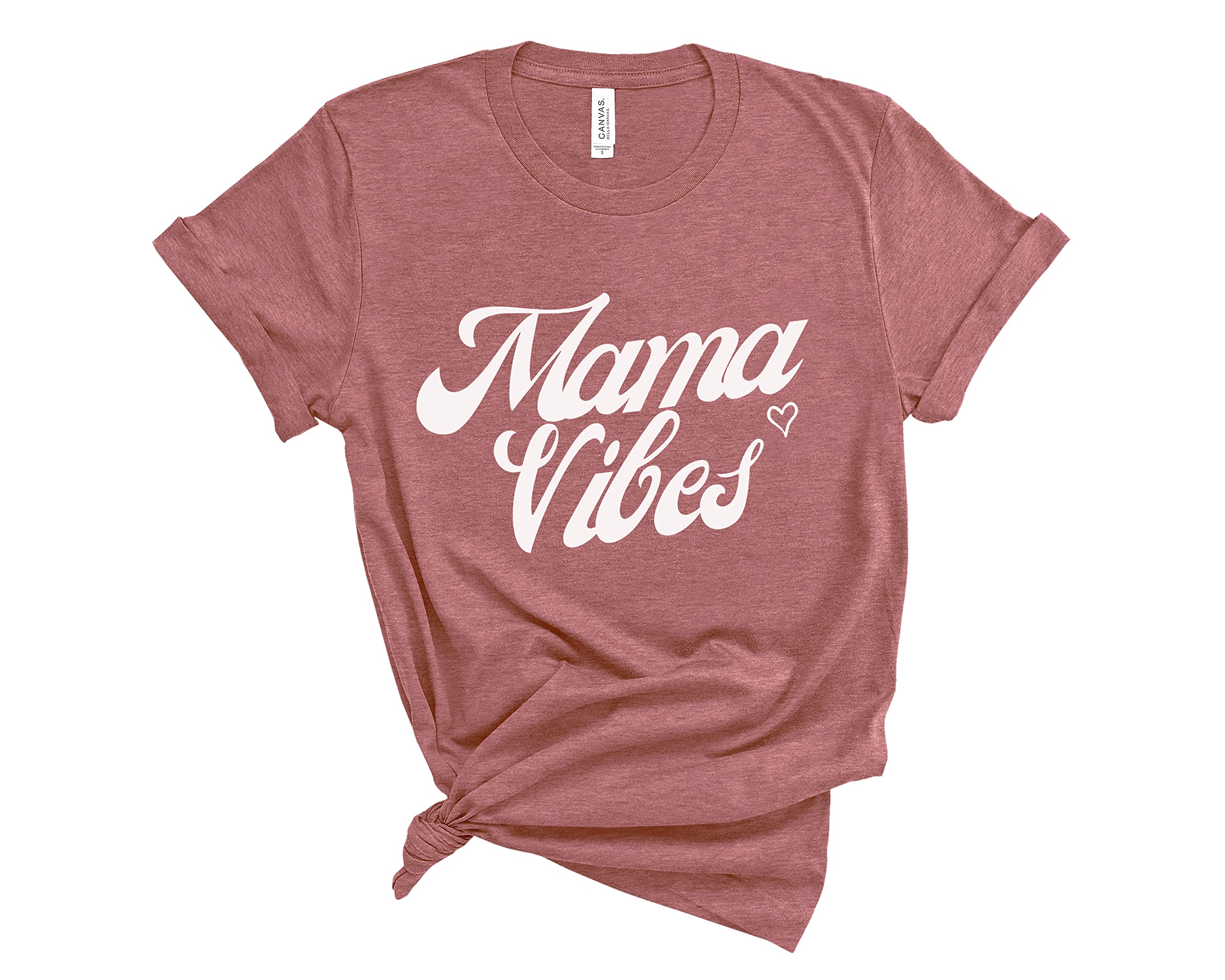 Mom Vibes T-Shirt - Comfortable & Stylish Mama Shirt for Mother's Day, Mom Life Apparel - Perfect Gift for Mothers, Best Friend & Grandma - Ideal for Family Gatherings, Birthday Celebrations & Everyday Wear