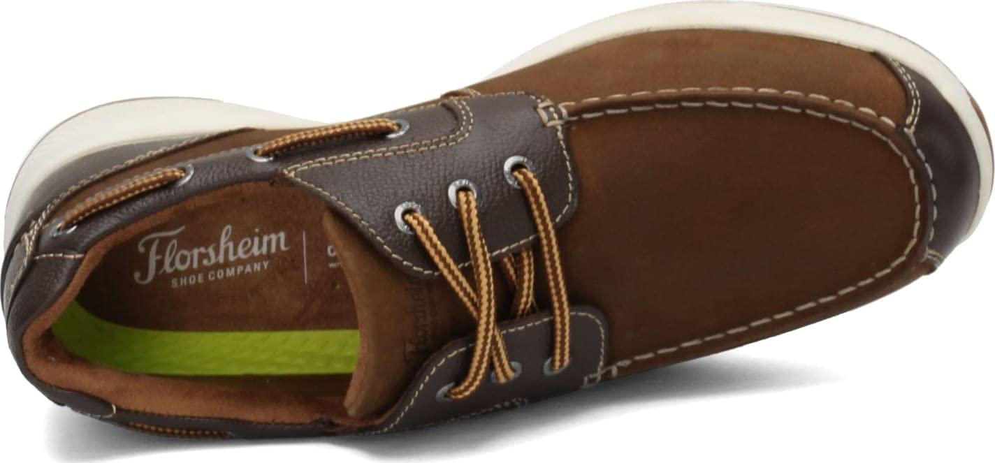 Florsheim Men's Great Lakes Boat Shoe - Classic Leather Slip-On Loafers for Casual Wear, Sailing & Outdoor Activities