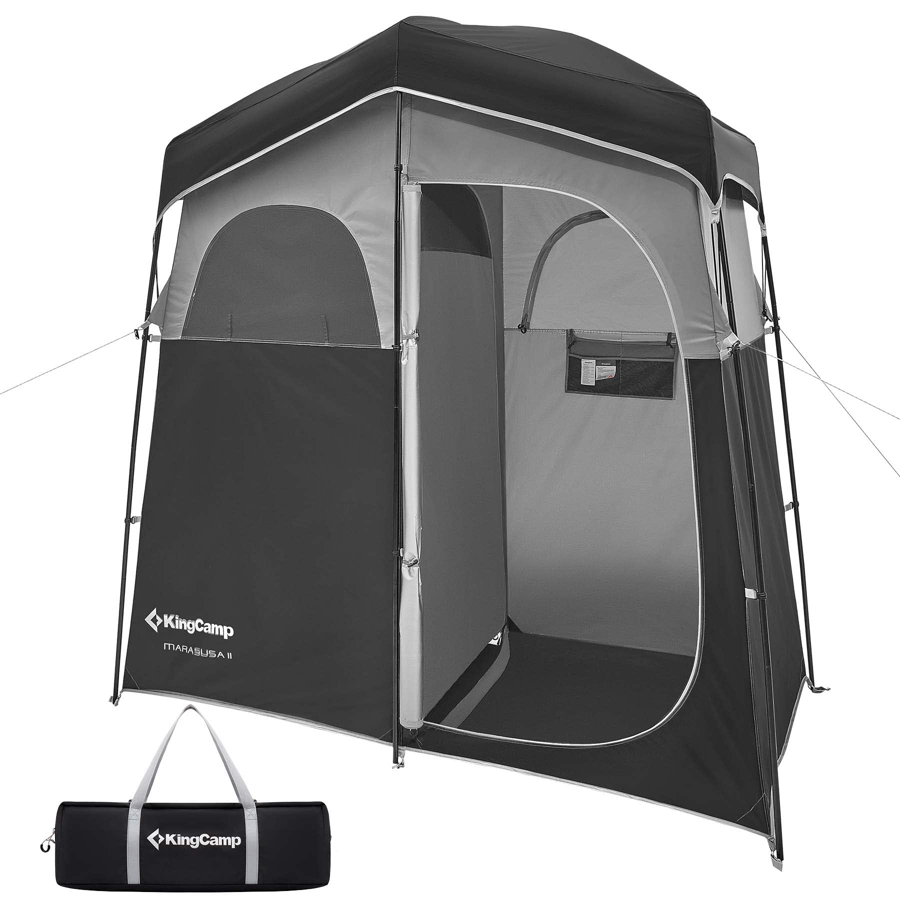KingCamp Portable Outdoor Shower Tent with Waterproof Shower Bag - Ideal for Camping, Beach, Hiking & Backpacking Trips