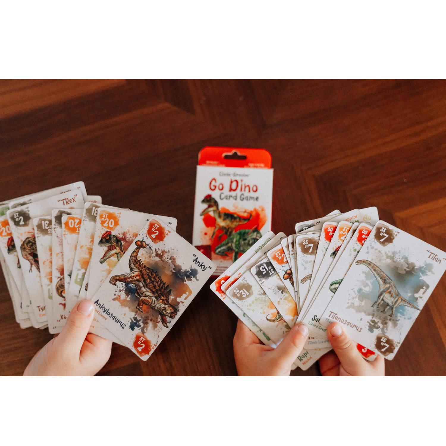 Dinosaur Card Games Bundle - Old Bones & Go Dino Playing Cards Set | Family Board Games for Kids & Adults | Perfect for Game Nights, Birthday Parties & Educational Fun
