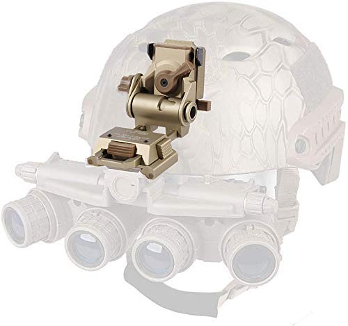 WLXW PVS15/18 Night Vision Goggles Mount for L4G24 NVG - Metal Helmet Mount, Tactical Helmet Compatible with Paintball & Airsoft - Fast AF Mich Style for Military & Outdoor Adventures