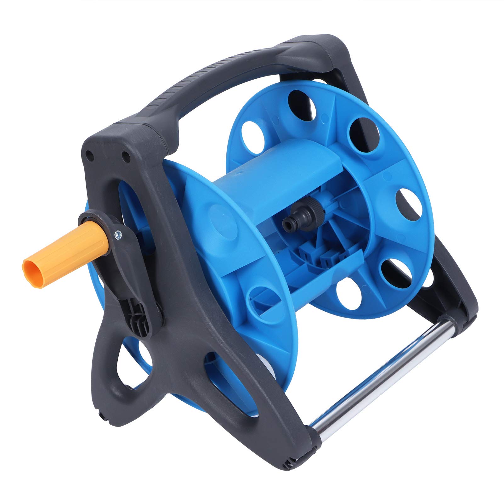 Durable Folding & Rotating Handle Water Pipe Organizer - Heavy Duty Hose Reel for Agriculture, Farm, Garden & Home Use | Perfect for Irrigation, Lawn Care & Outdoor Watering