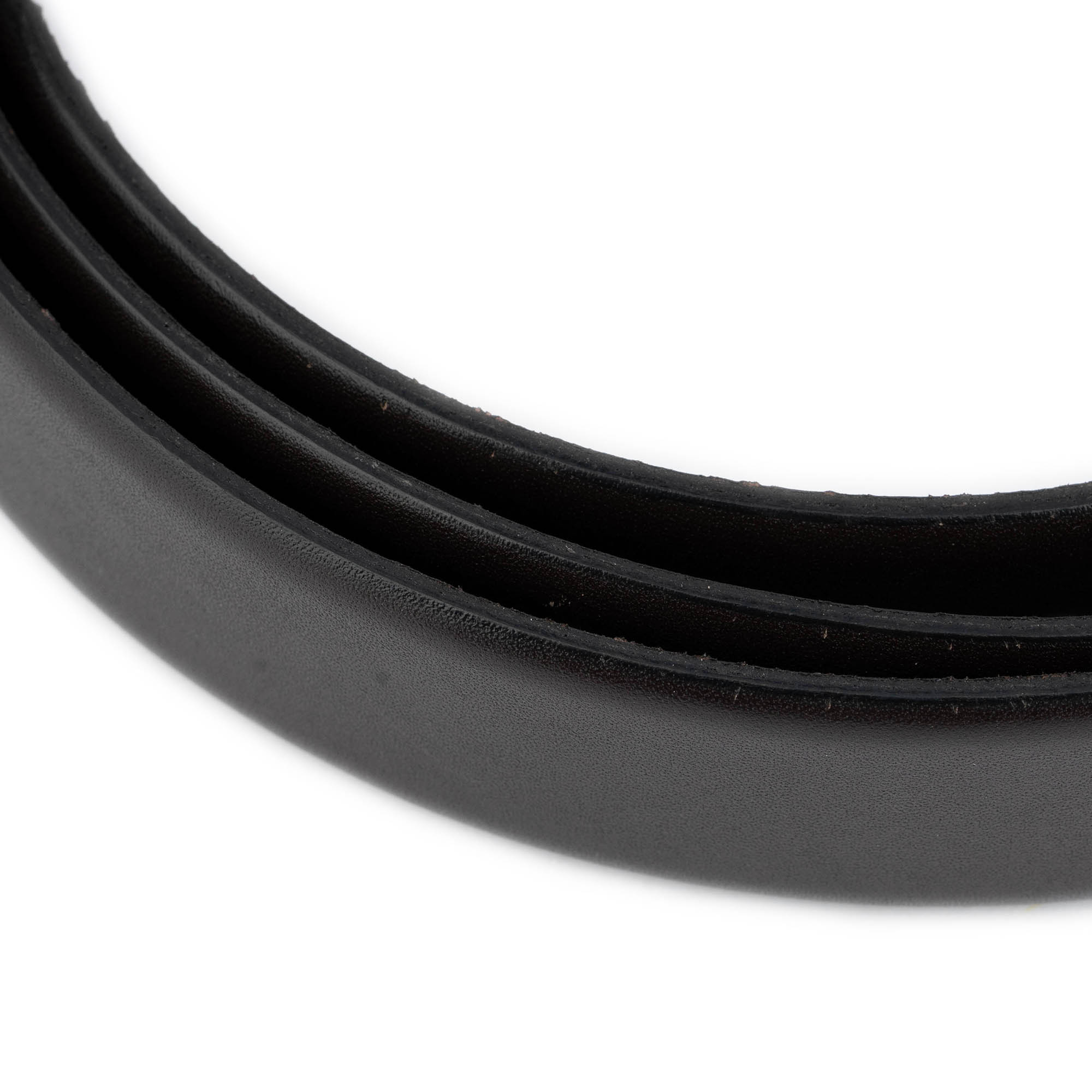 Premium 3.5cm Genuine Dark Brown Leather Replacement Belt Strap for Cartier Buckles - Perfect for Dress Pants, Business Attire & Formal Occasions