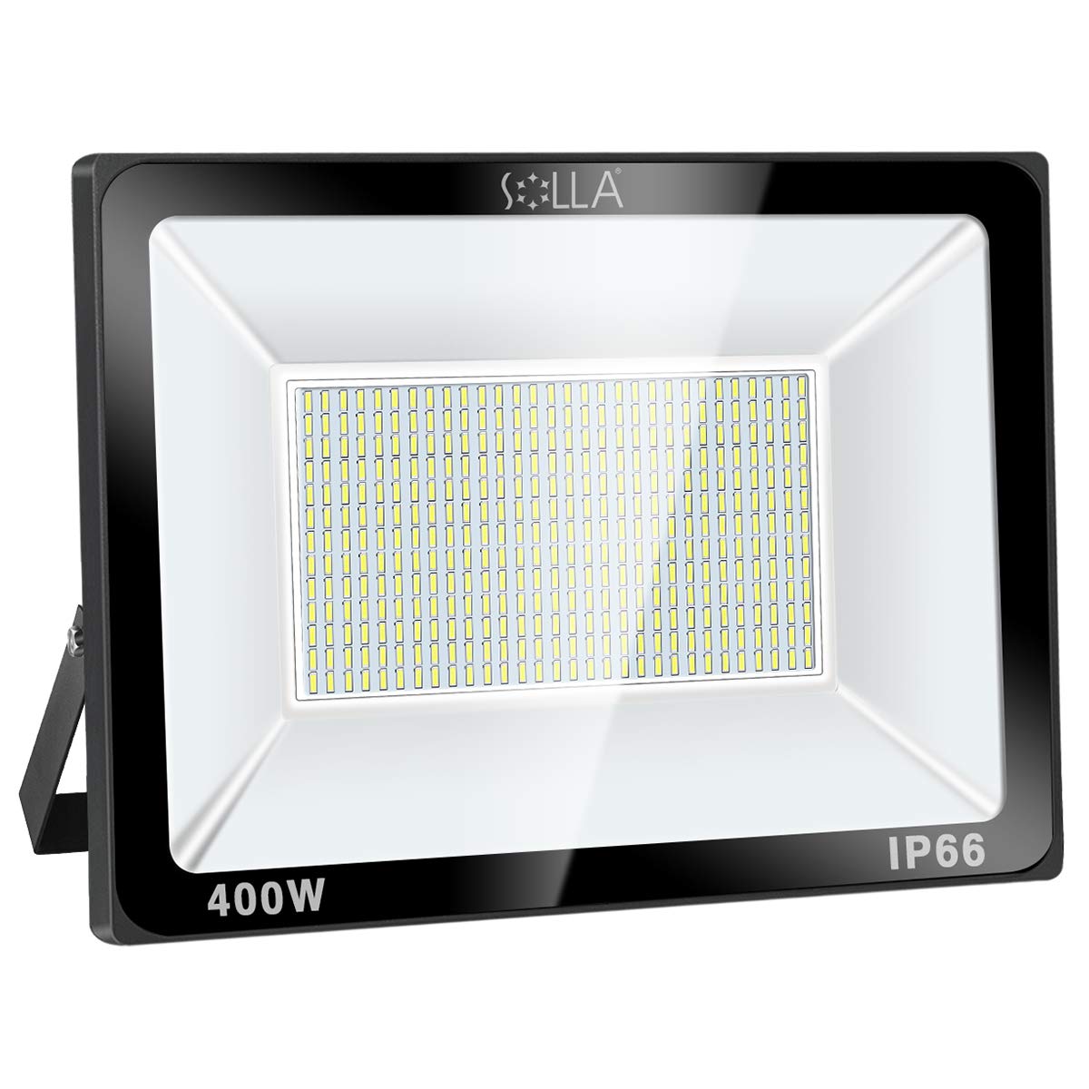 SOLLA 400W LED Flood Light - IP66 Waterproof, 32000 Lumens Super Bright, 2140W Equivalent Outdoor Security Lighting (6000K Daylight White) - Perfect for Landscape, Wall, Backyard, Parking Lot & Stadium Illumination