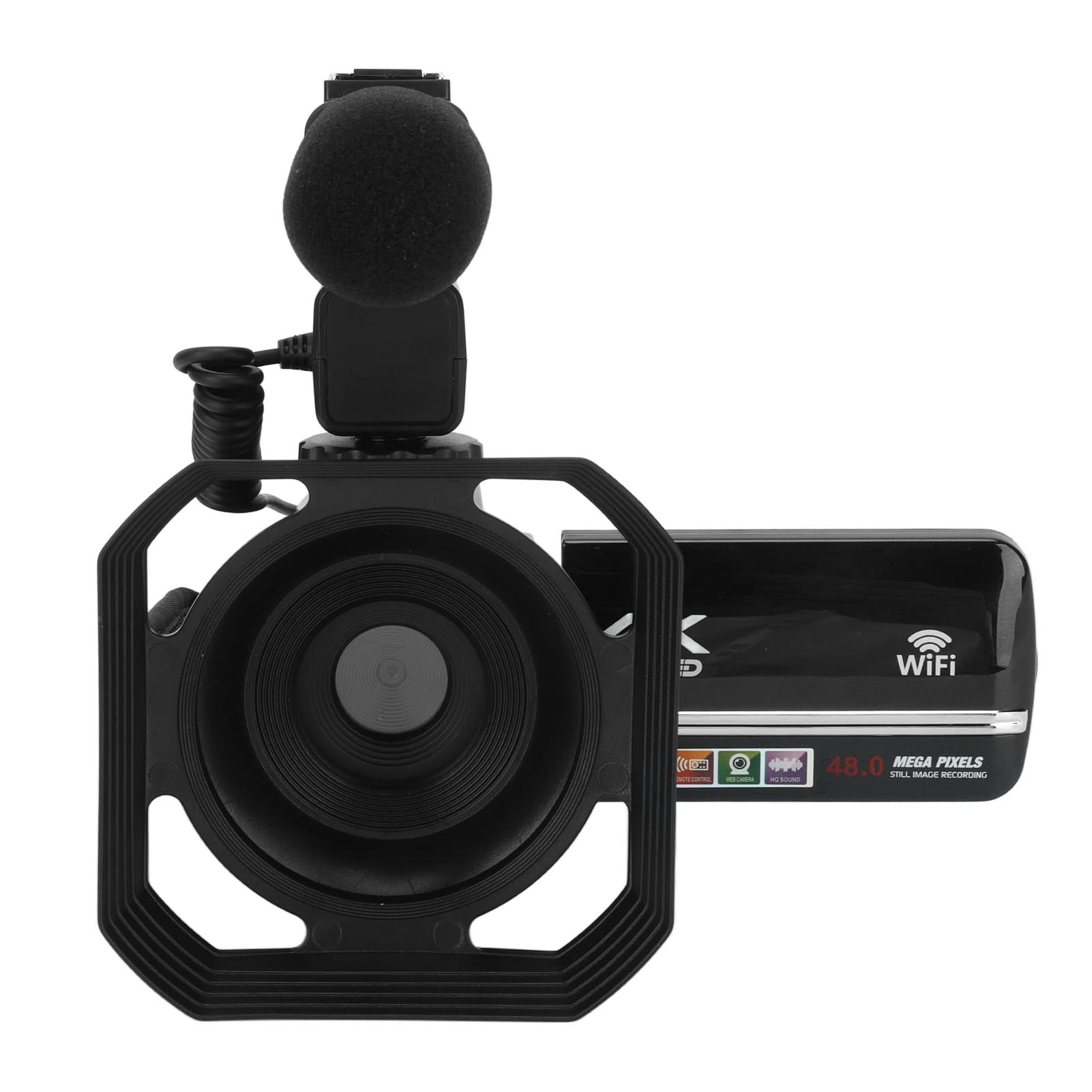 Lazmin112 4K Video Camera Camcorder with 18X Digital Zoom - 1080P HD Digital Recorder, External Microphone & 3