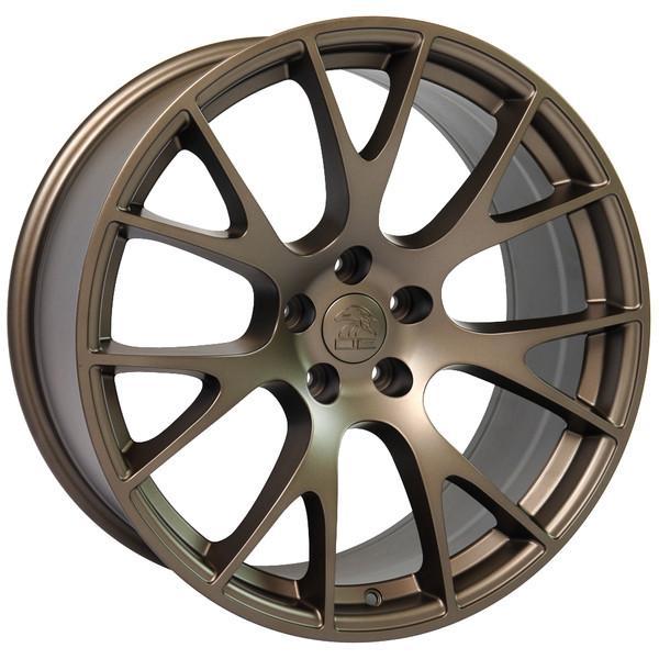 20 Inch Bronze Alloy Wheel Replacement for Dodge Challenger 2009-2017 | OEM Style Replica Rim 9506267 | Perfect for Performance Upgrades & Custom Car Modifications