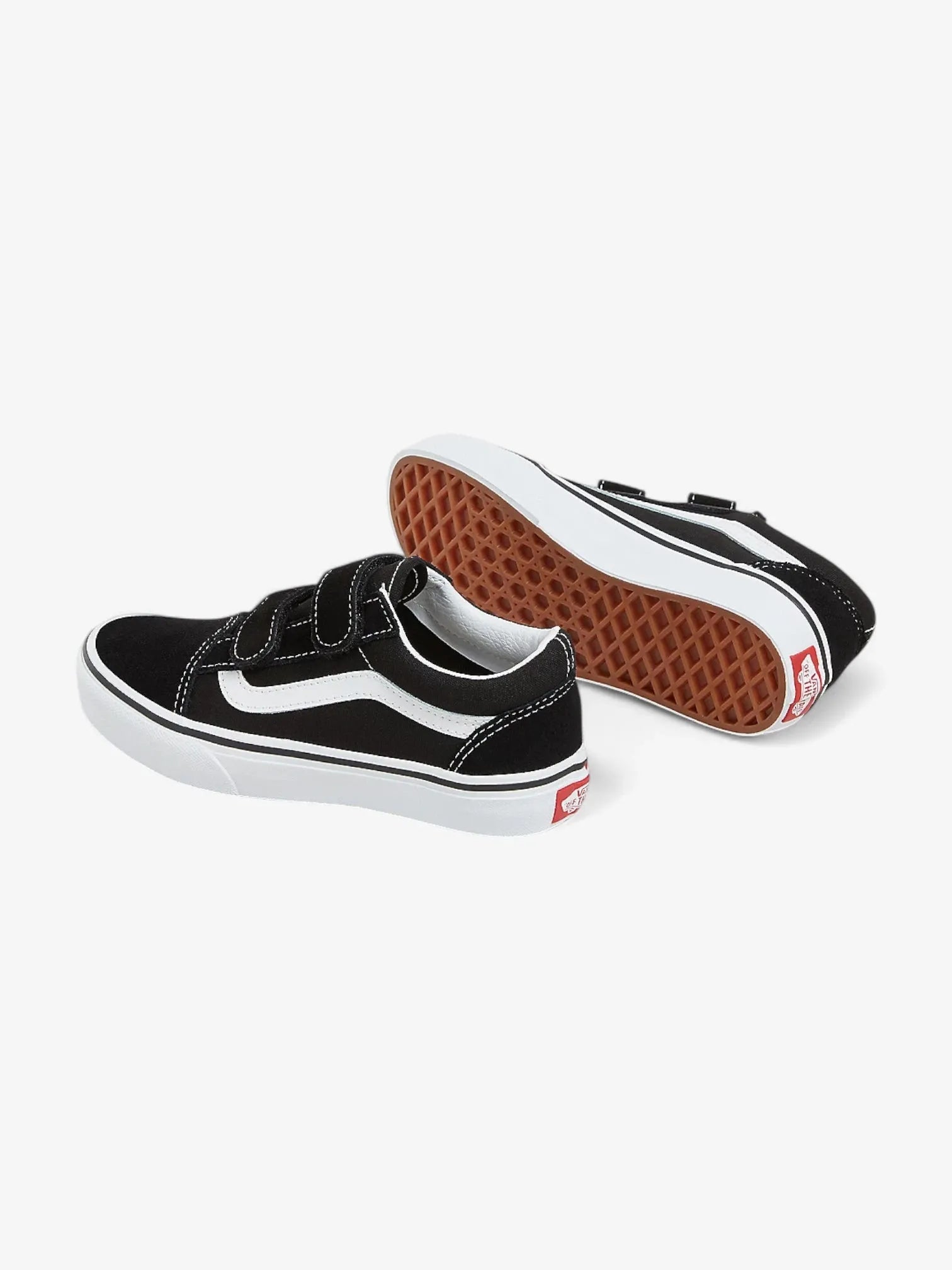 Vans Kids Old Skool Sneakers - Black & White Skate Shoes for Boys & Girls | Comfortable Casual & Skateboarding Footwear for School, Play & Everyday Wear