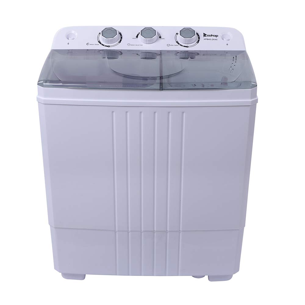 Portable Twin Tub Washing Machine and Dryer Combo - 16.5Lbs Capacity Compact Laundry Washer for Apartments, Homes, RVs & Dorms - Semi-Automatic with Inlet/Drain Hose - Perfect for Small Spaces & Off-Grid Living