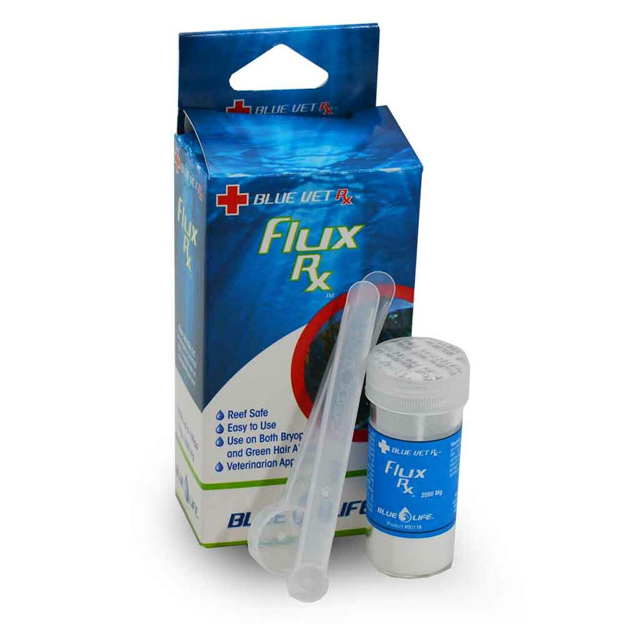 Blue Life Flux Rx (Fluconazole) Aquarium Treatment - Effective Fish Fungus Remedy for Freshwater & Saltwater Tanks | Prevent & Treat Ich, Fin Rot & Other Common Fish Diseases