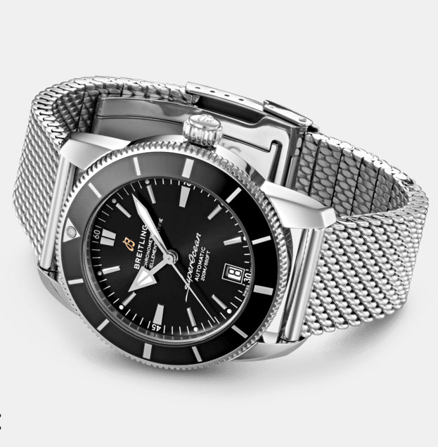 Breitling Superocean Heritage B20 Automatic 46mm Stainless Steel Men's Diving Watch - Luxury Waterproof Timepiece for Professional Divers & Water Sports Enthusiasts