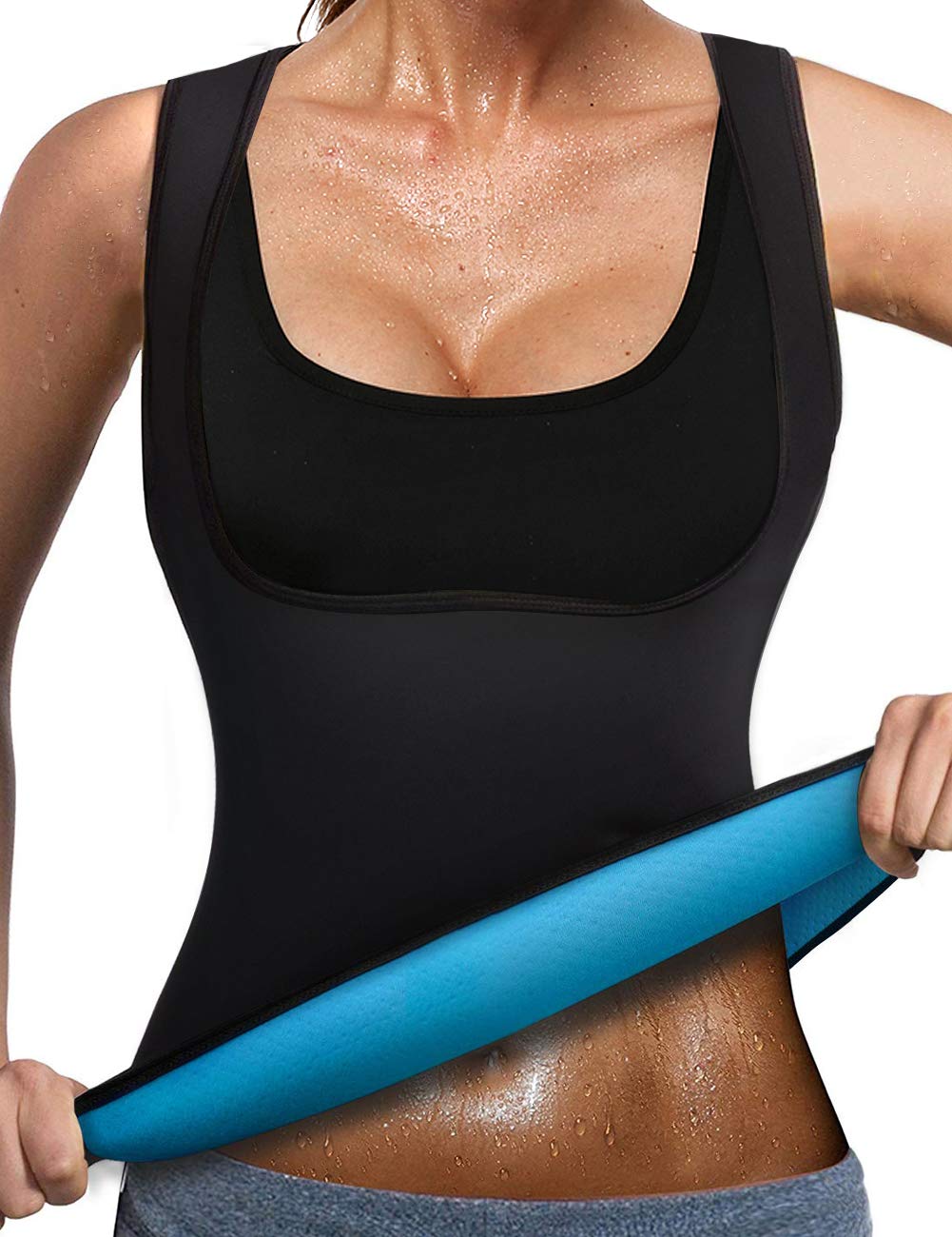 NonEcho Women's Neoprene Sweat Vest - Sauna Suit & Waist Trainer for Weight Loss - Slimming Body Shaper for Workout, Gym & Hot Yoga