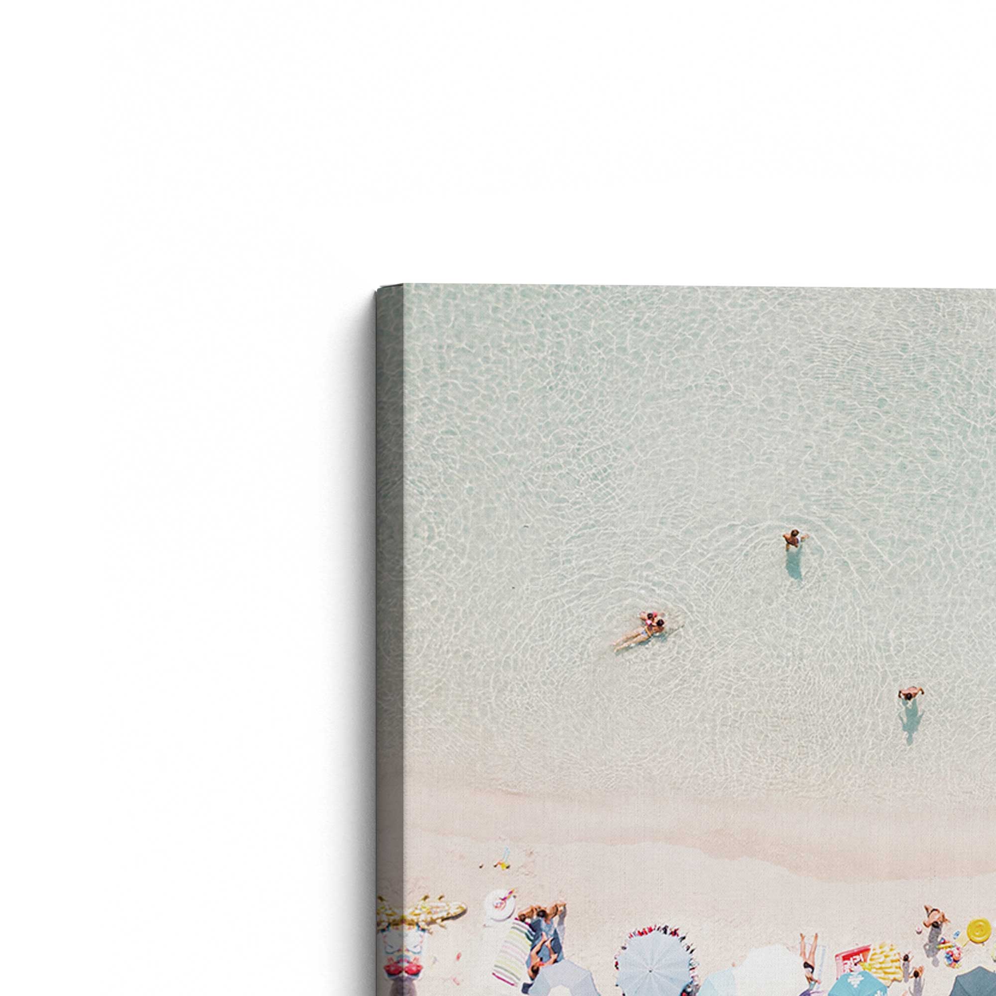 Vibrant Beach Umbrella Dance Canvas Wall Art - Tropical Coastal Decor for Living Room, Bedroom & Office