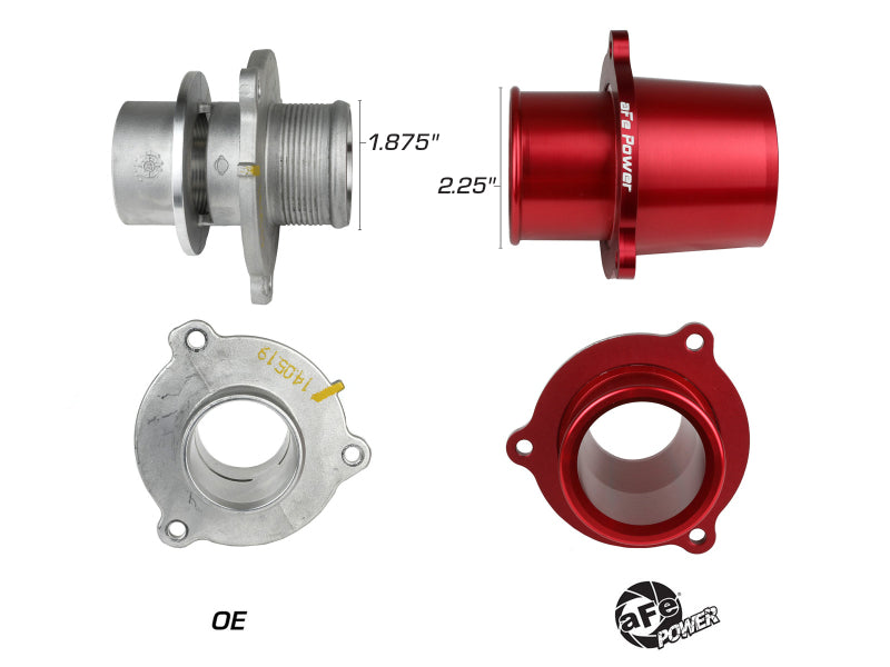 aFe 15-19 VW GTI Turbocharger Inlet Pipe - High Performance Red Air Intake System for Enhanced Engine Power | Perfect for Street Racing & Performance Upgrades