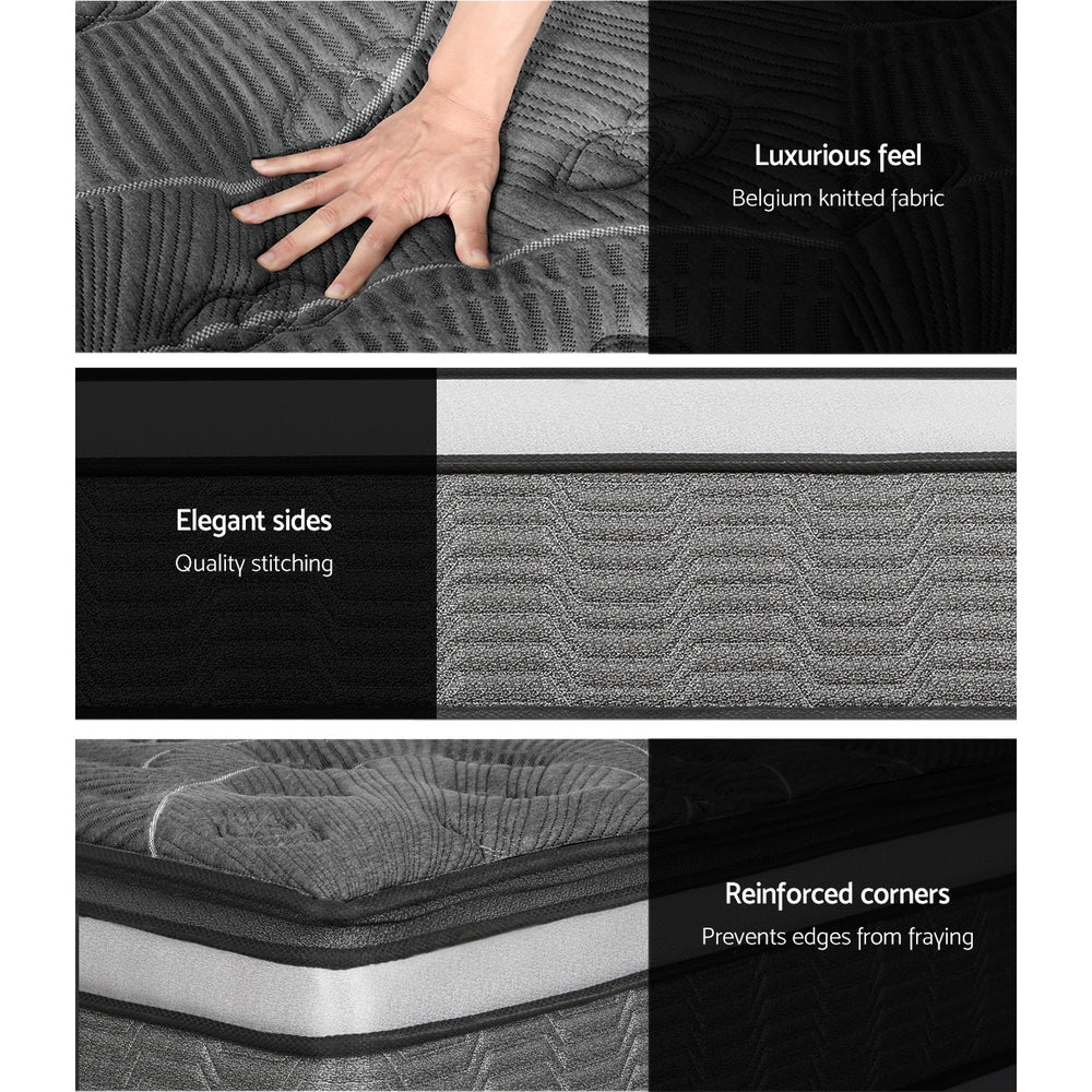 Camille Series Pocket Spring Mattress - 34cm Thick Double Size for Enhanced Comfort | Perfect for Master Bedrooms, Guest Rooms & Luxury Hotels