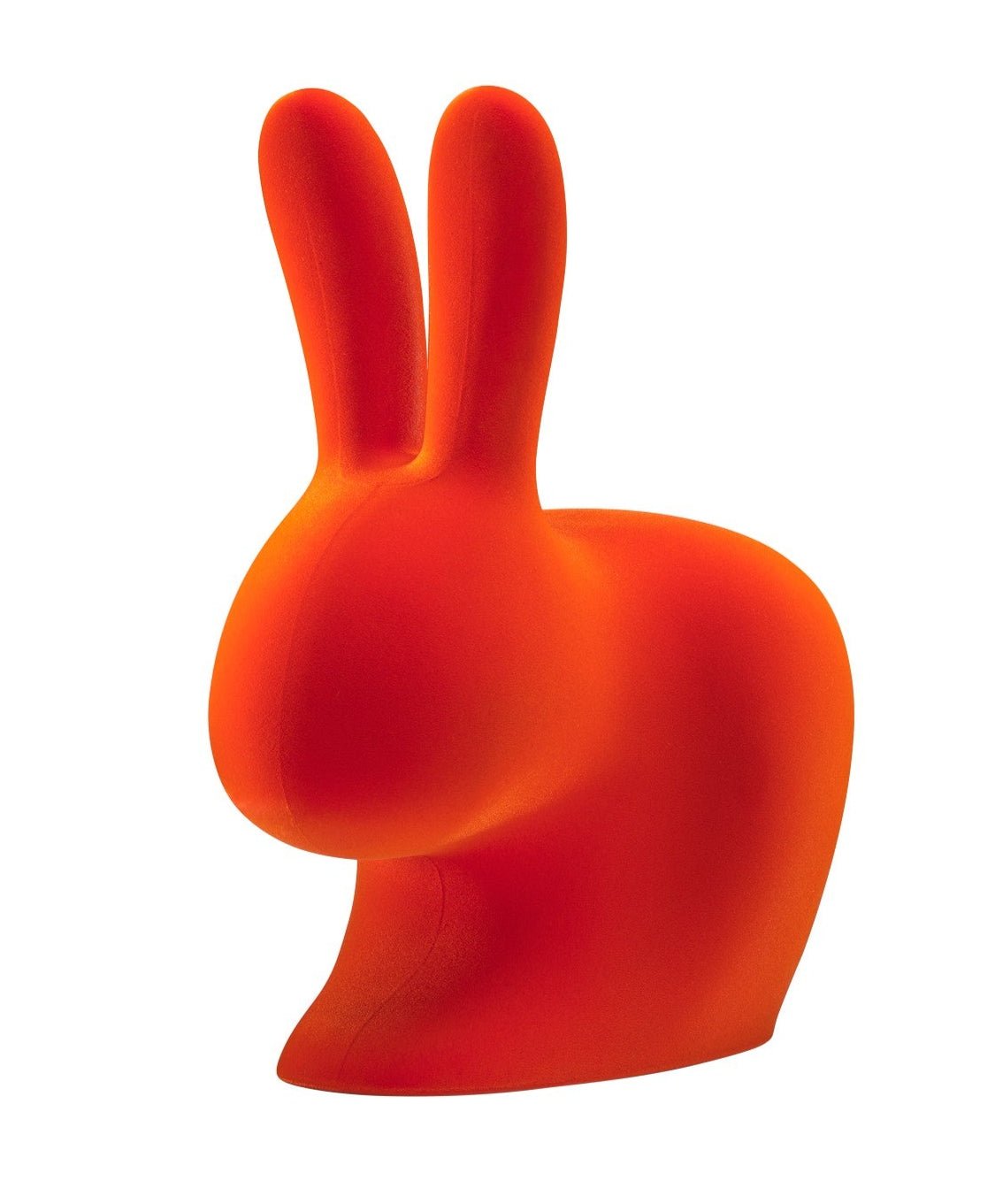 Qeeboo Rabbit XS Bookend - Velvet Finish Decorative Book Holder for Kids' Room, Nursery & Bookshelf Organization | Perfect Gift for Book Lovers