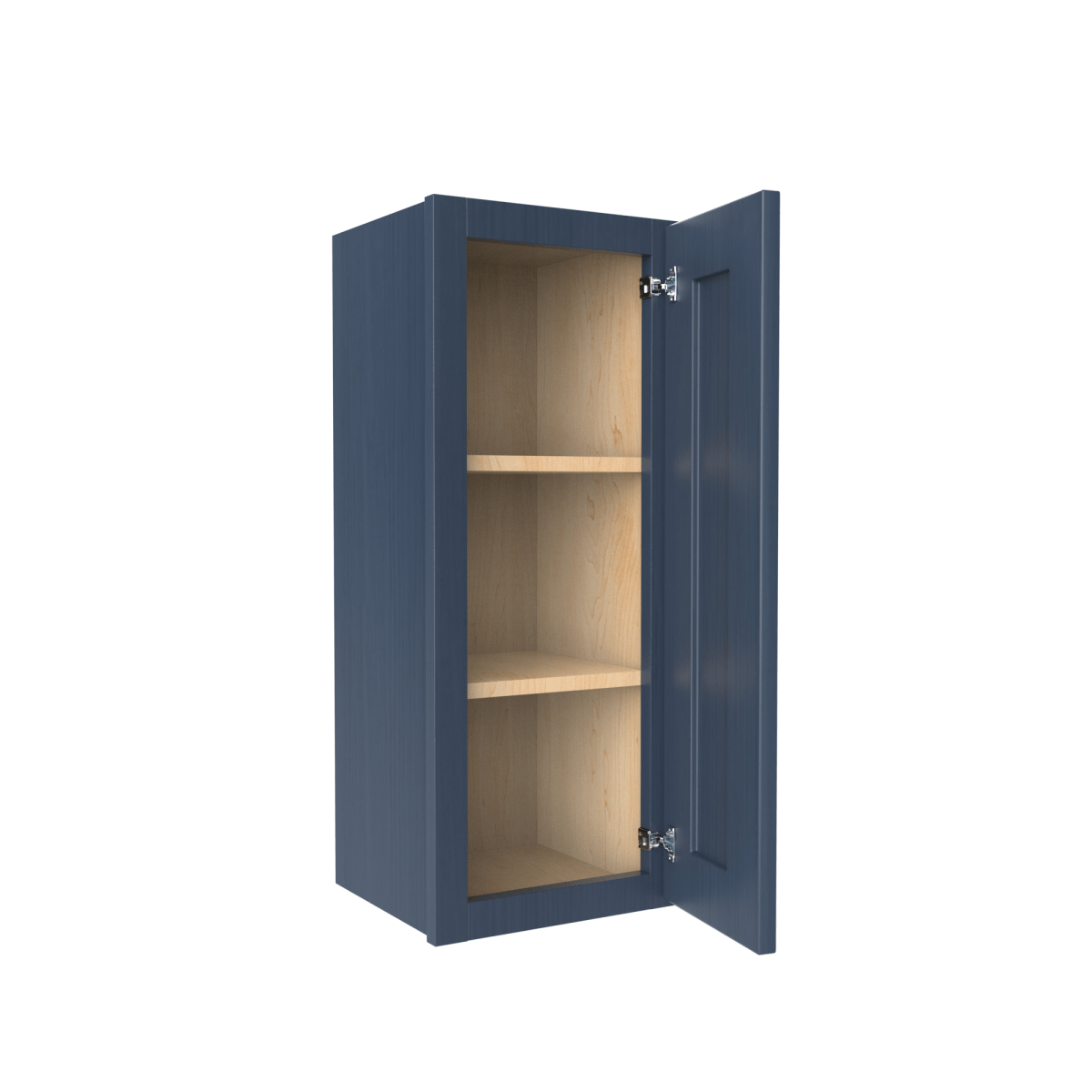 30 Inch Blue Shaker Wall Cabinet - 12W x 30H x 12D RTA Ready-to-Assemble Kitchen Storage for Bathroom, Laundry Room & Garage Organization