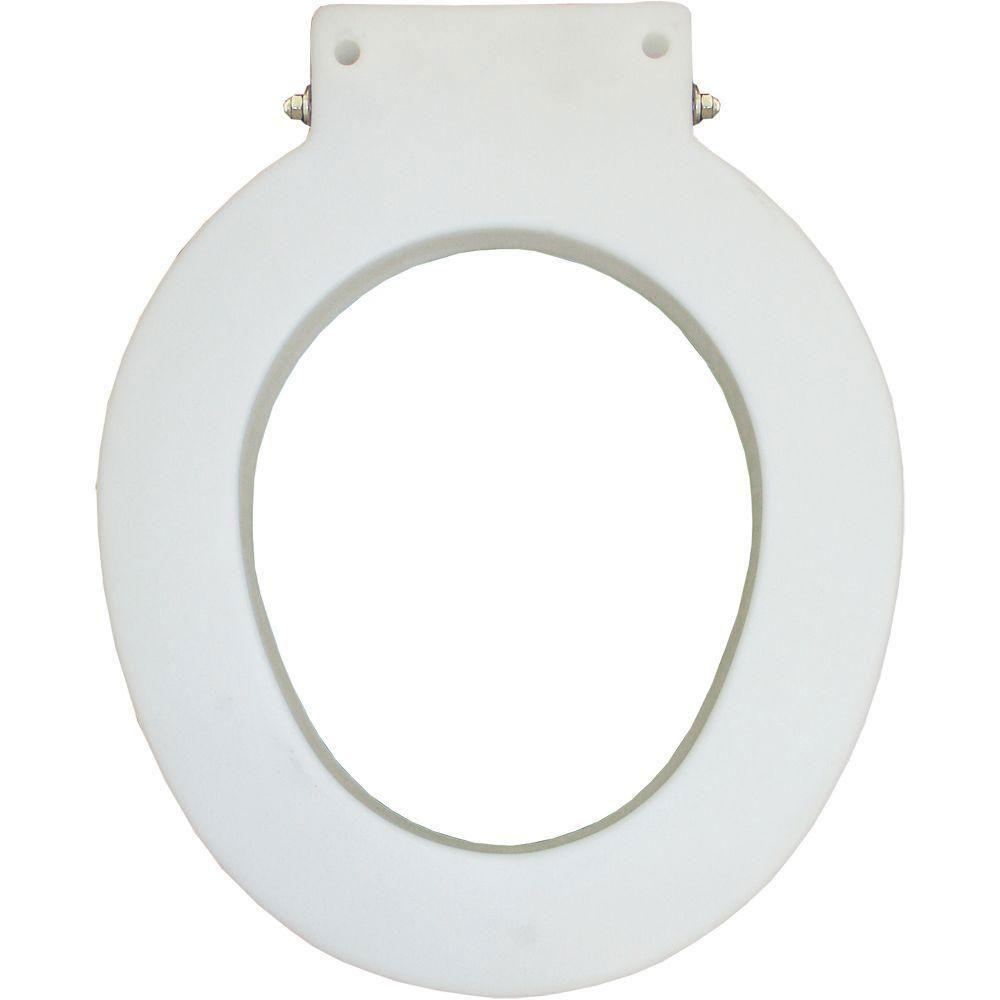 Bemis Medic Aid Closed Front Less Cover Commercial Spacer with 4 Inch Lifts & DuraGuard 766270 - Heavy-Duty Toilet Seat for ADA Compliance in Hospitals & Nursing Homes