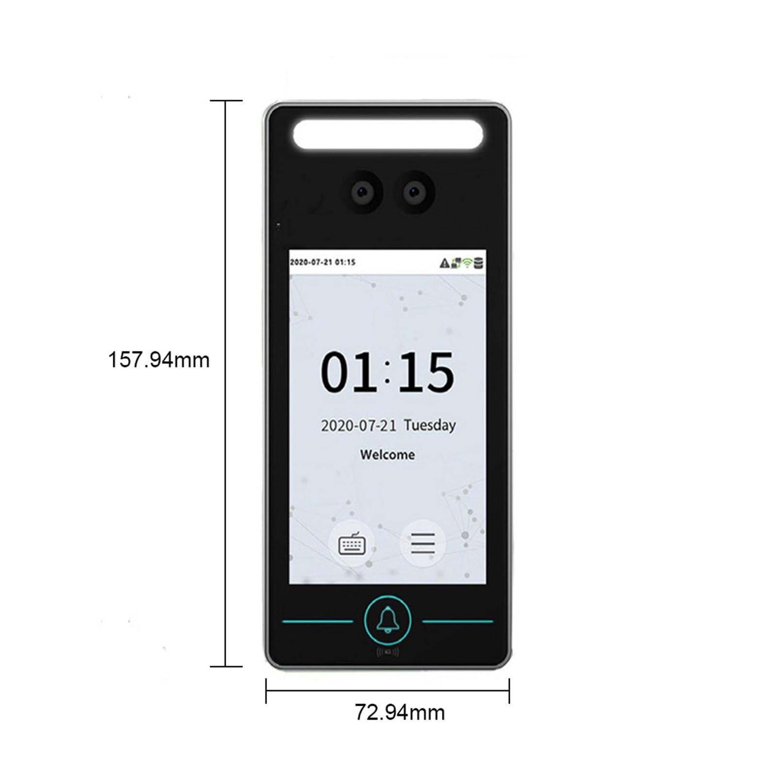 Speedface-V4L-IC Facial Recognition & RFID Door Access Control System with TCP/IP & USB - Secure Time Attendance for Offices, Schools & Smart Buildings