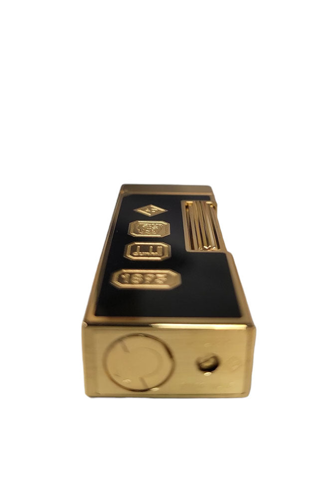 Dunhill Rollagas Black Lacquer Hallmark Cigar Lighter - Premium Luxury Windproof Flame for Cigars, Cigarettes & Pipe Smoking - Perfect for Gifts, Collectors & Smoking Enthusiasts