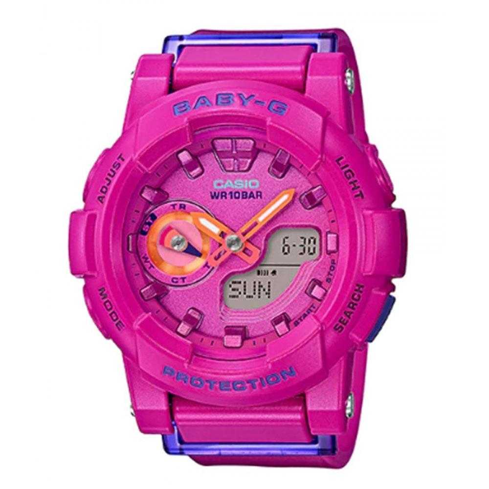 Casio Baby-G BGA-185FS-4ADR Digital Sport Watch for Women - Shock Resistant, Water Resistant, LED Light - Perfect for Running, Swimming, Gym & Outdoor Activities