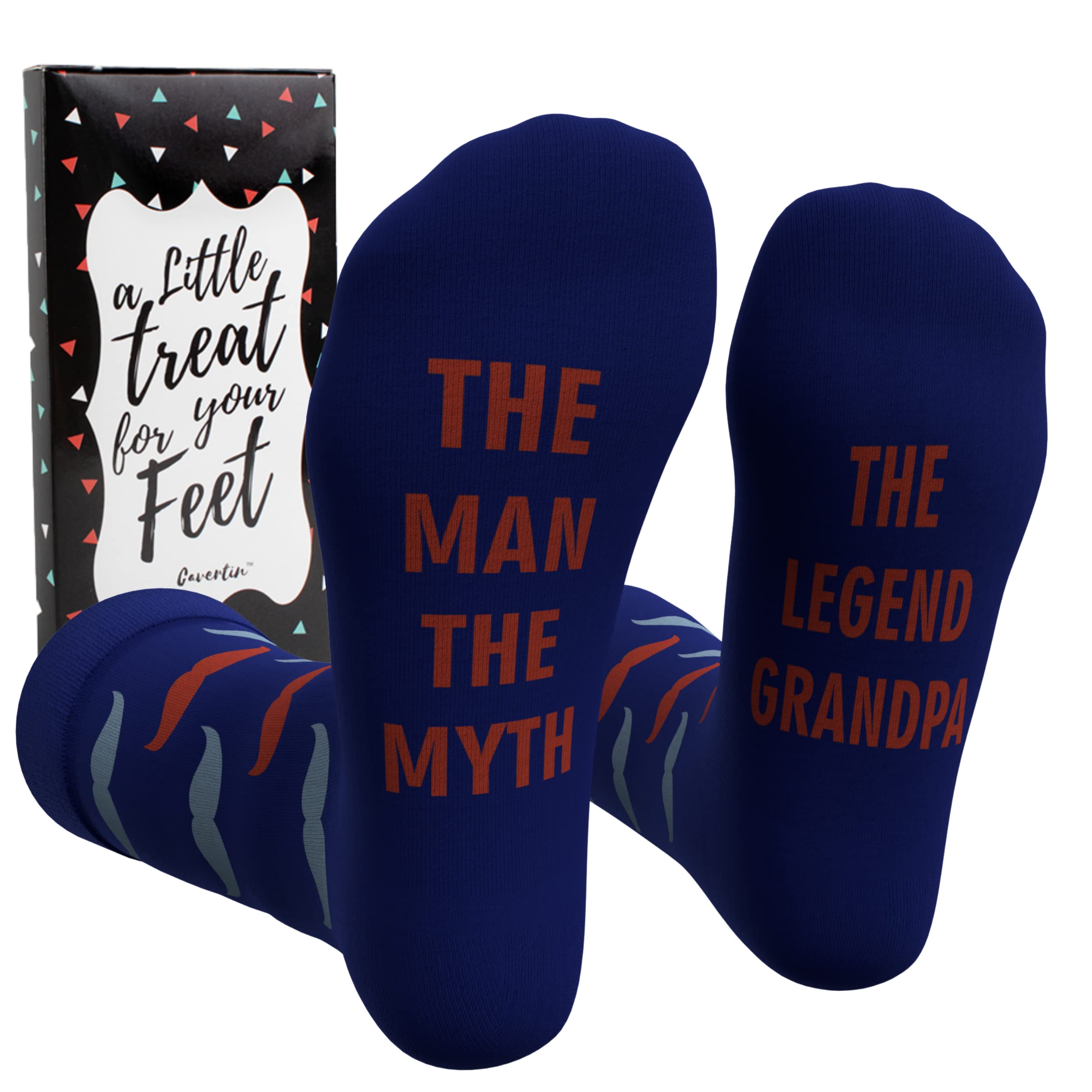 Funny Father's Day Socks for Men - Novelty Grandpa & Dad Socks with Gift Box - Perfect Christmas Gift for Dad, Husband & Grandfather - Great for Gifting, Holidays & Casual Wear