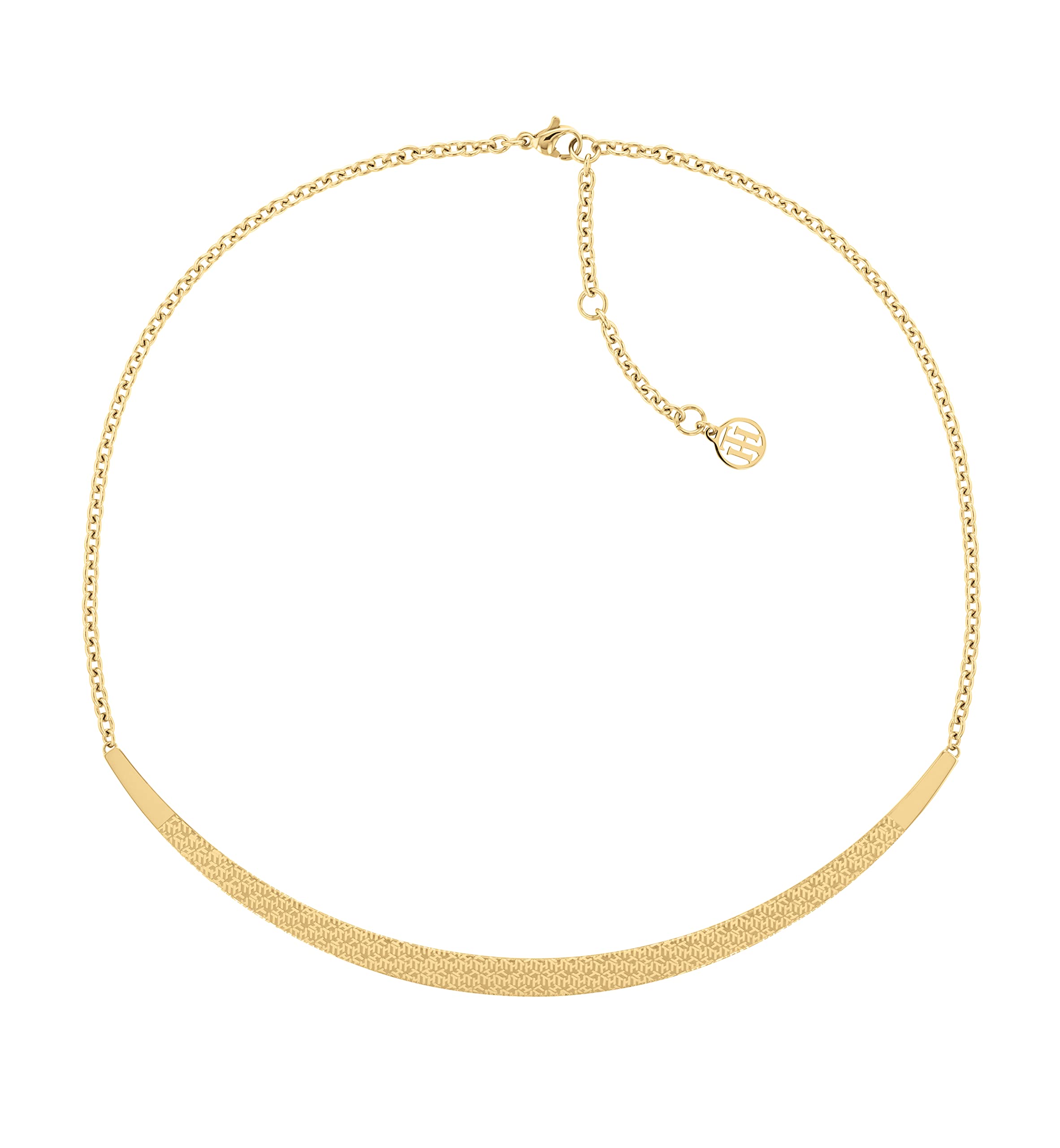 Tommy Hilfiger Women's Gold Plated Stainless Steel Pendant Necklace - Elegant Fashion Jewelry for Daily Wear, Parties & Special Occasions (Model:2780654)