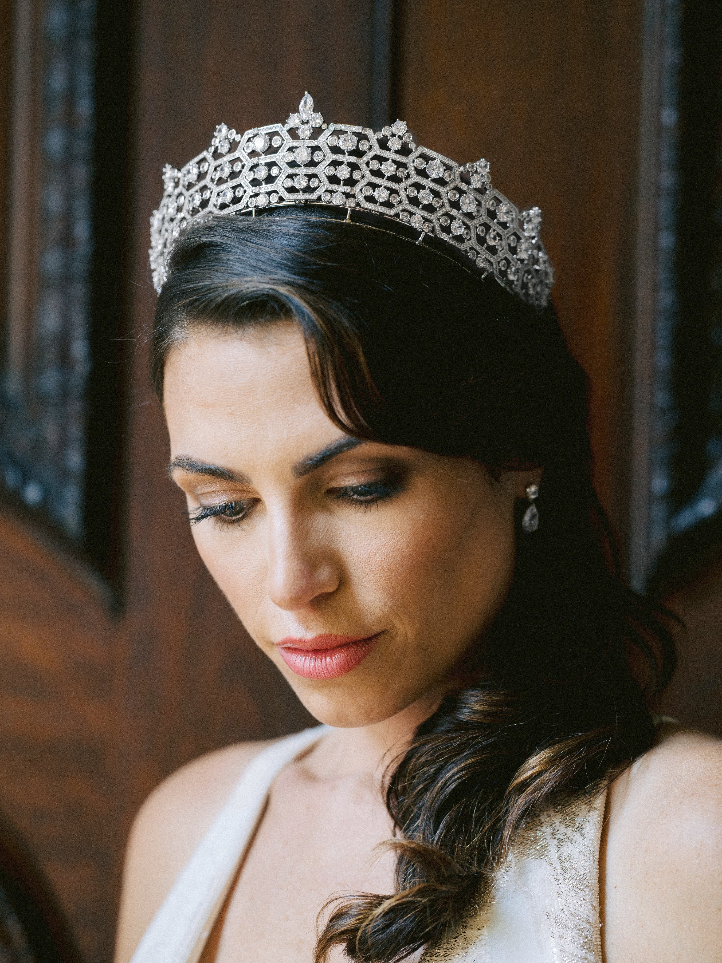 CAMILLA Royal Bridal Tiara - Elegant Crystal Wedding Crown for Bride, Princess, Pageant | Perfect for Weddings, Prom, Quinceañera, and Special Occasions