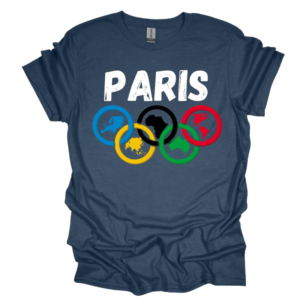 Paris Summer Rings Olympic T-Shirts - Canada Olympic Games Apparel & Clothing for Fans, Athletes & Supporters